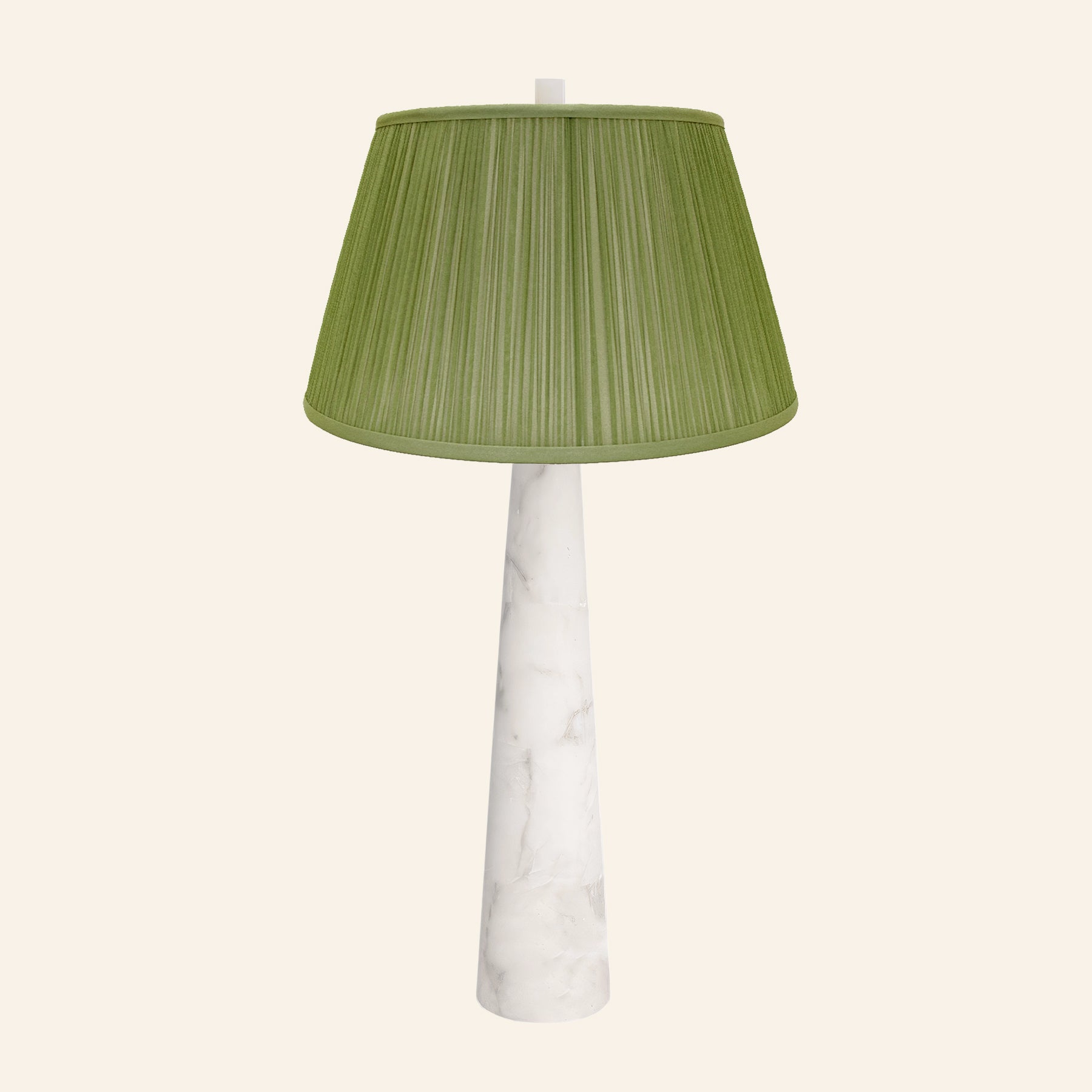 30” Florence Alabaster Pillar Stone Table Lamp