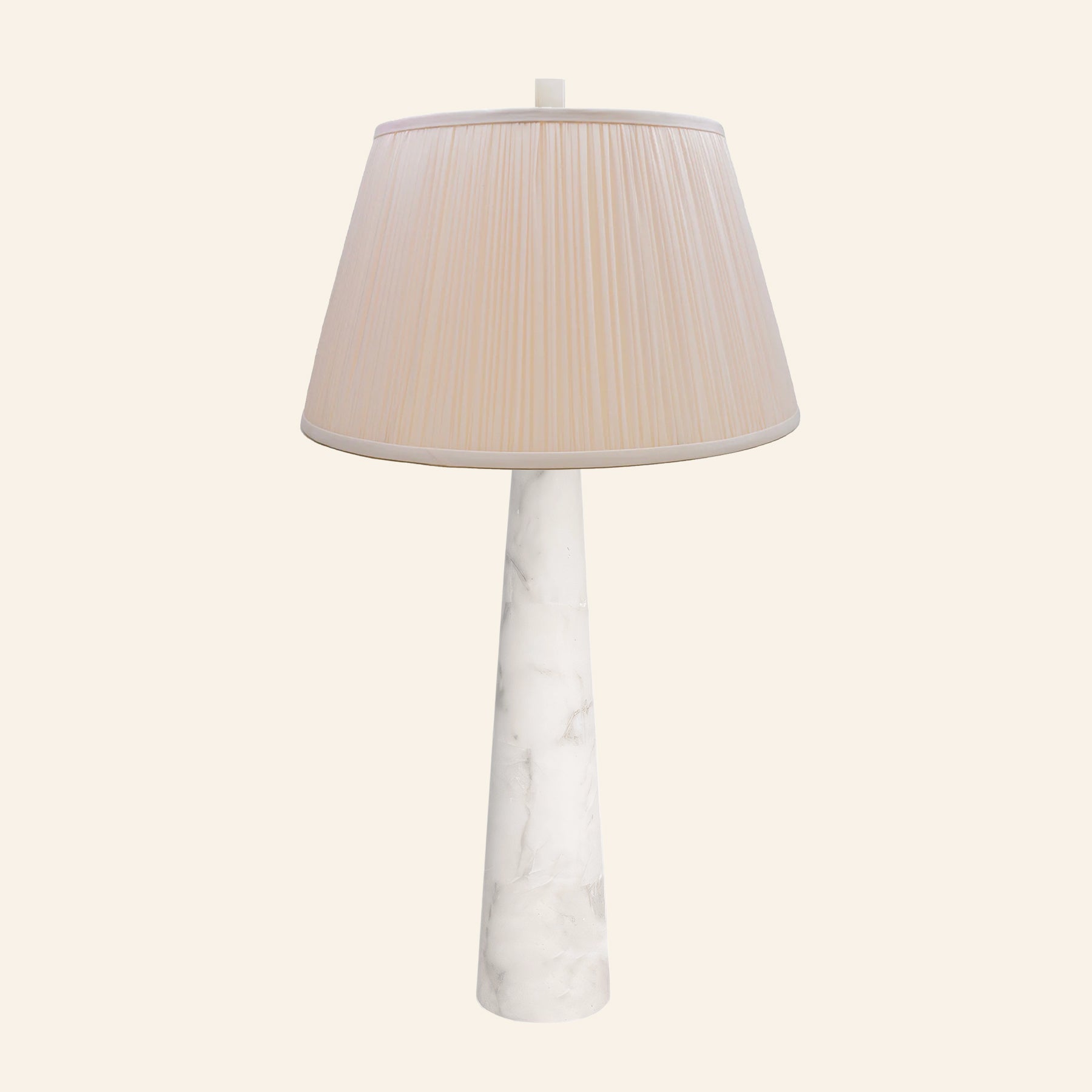 30” Florence Alabaster Pillar Stone Table Lamp by Kevin Francis Design | Luxury Area Rugs & Home Decor