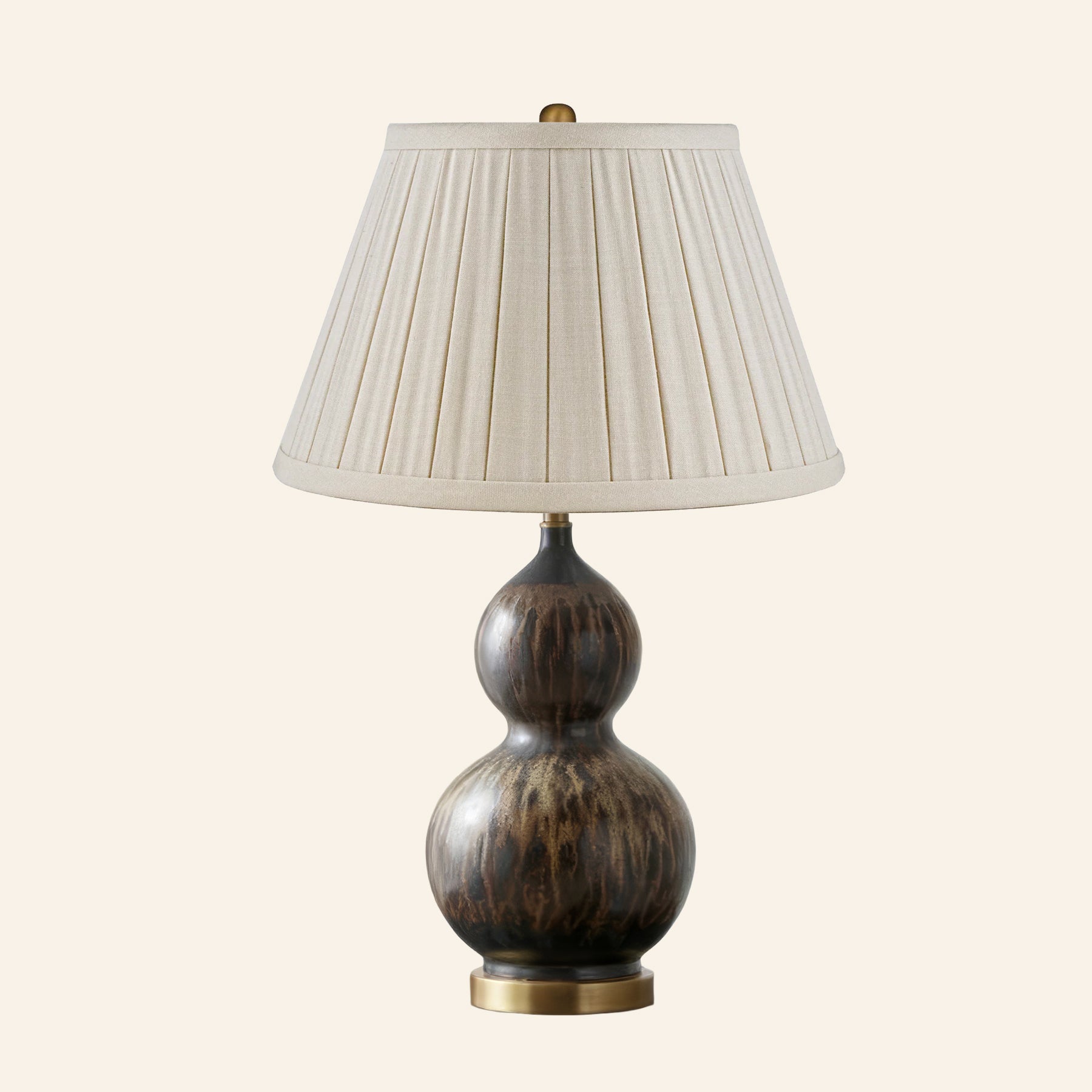 Smoked Brown Double Gourd Table Lamp | Henrietta – Kevin Francis