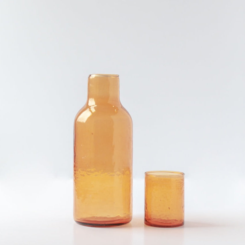 Guest Bedroom Carafe Set (Amber) by Kevin Francis Design | Luxury Area Rugs & Home Decor