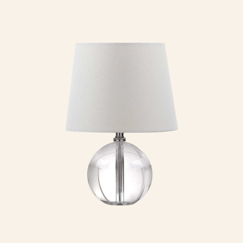 14” Jane Glass Globe Mini Table Lamp by Kevin Francis Design | Luxury Area Rugs & Home Decor