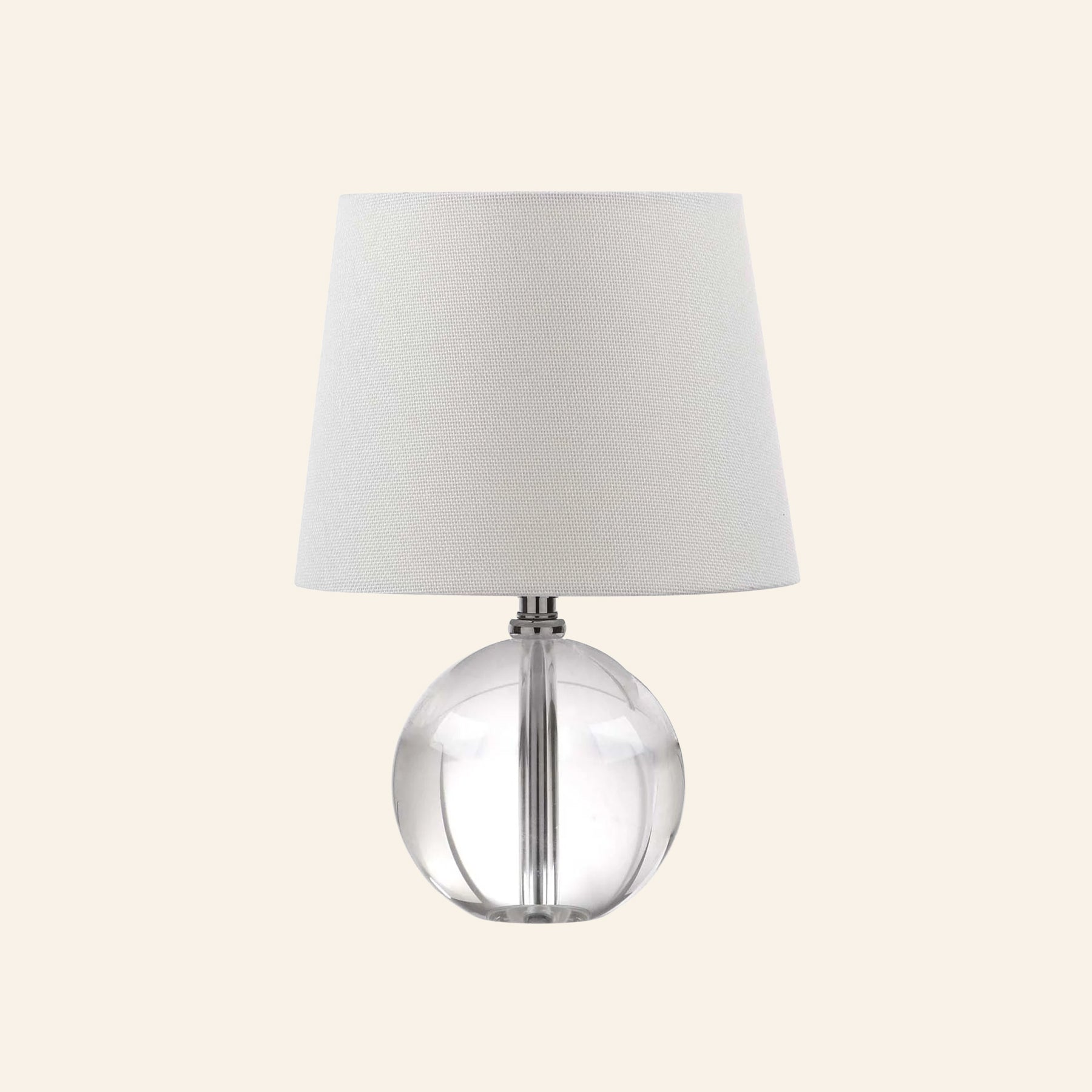 14” Jane Glass Globe Mini Table Lamp by Kevin Francis Design | Luxury Area Rugs & Home Decor