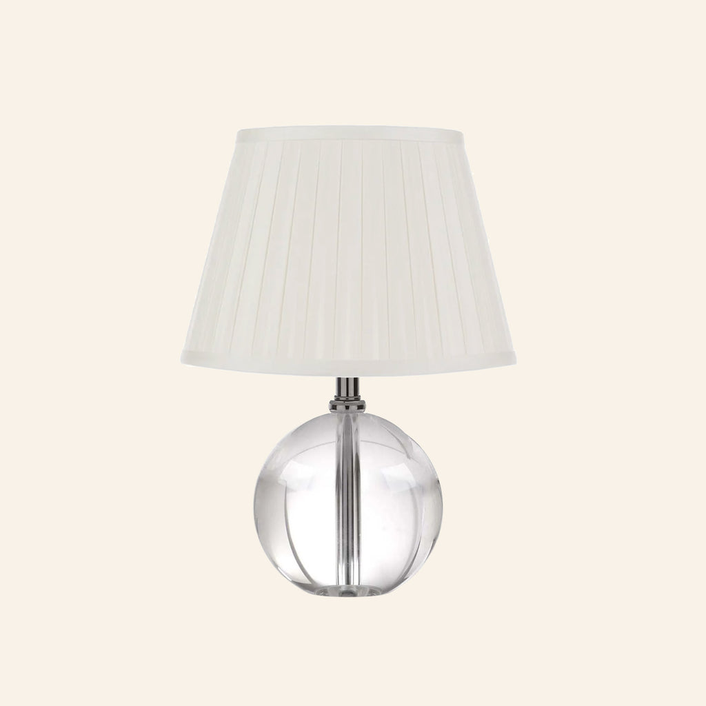 14” Jane Glass Globe Mini Table Lamp by Kevin Francis Design | Luxury Area Rugs & Home Decor