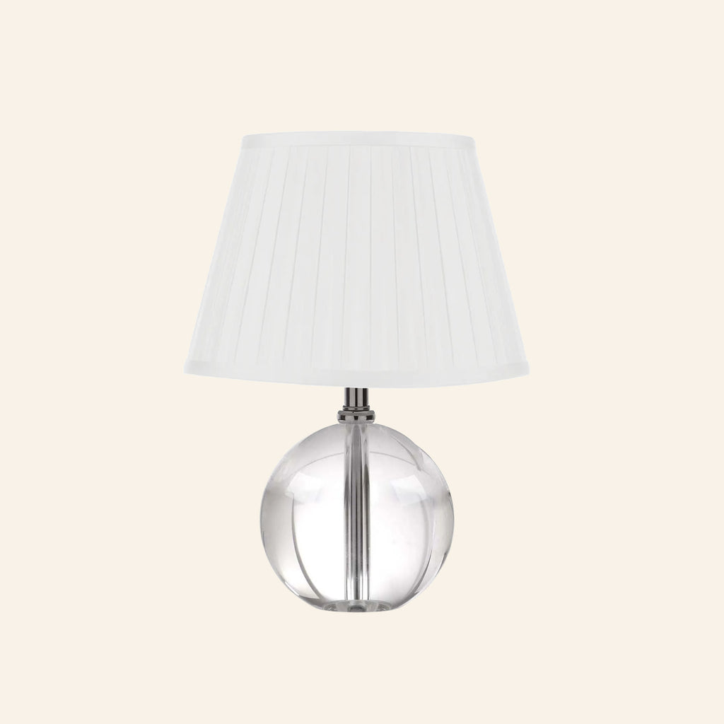 14” Jane Glass Globe Mini Table Lamp by Kevin Francis Design | Luxury Area Rugs & Home Decor