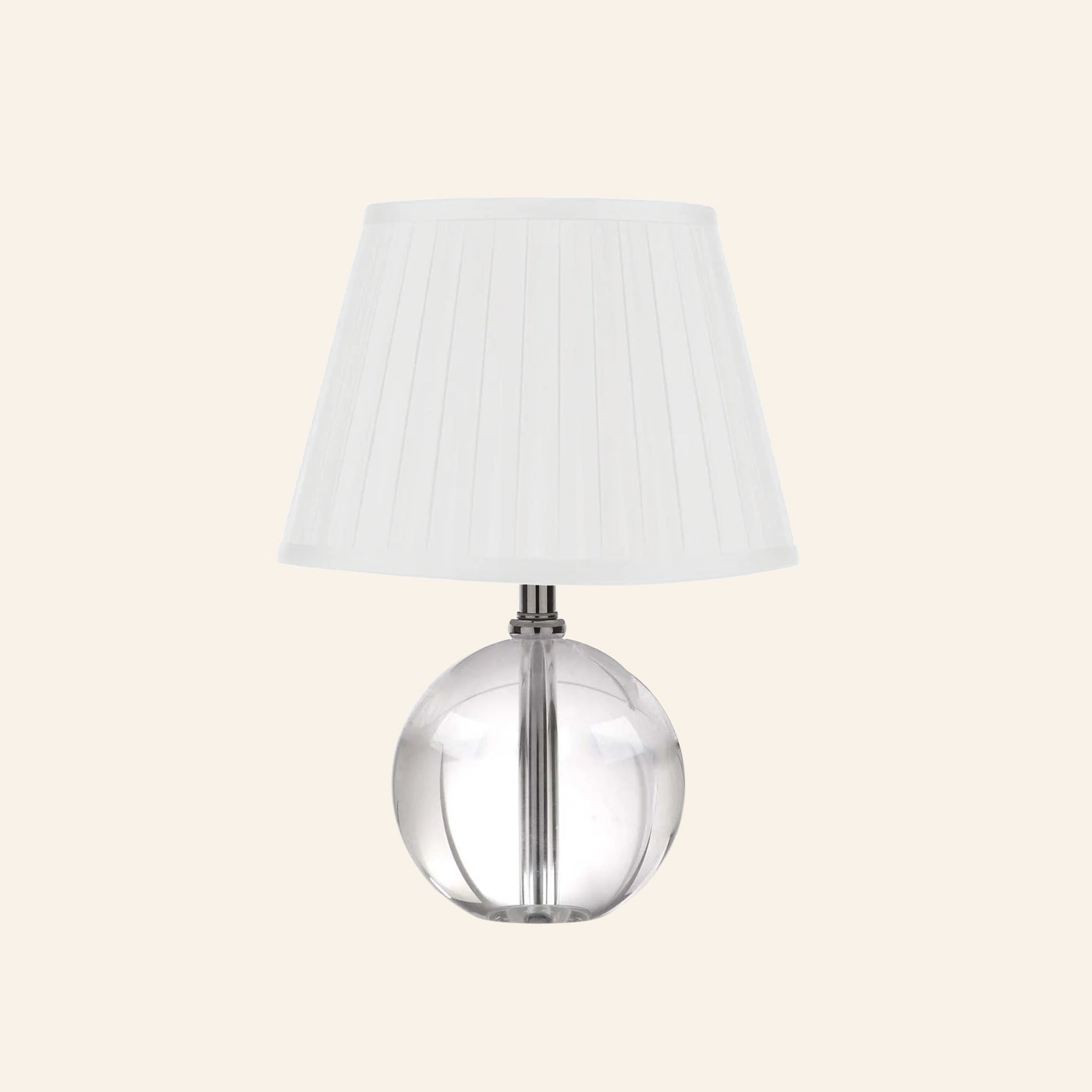 14” Jane Glass Globe Mini Table Lamp by Kevin Francis Design | Luxury Area Rugs & Home Decor