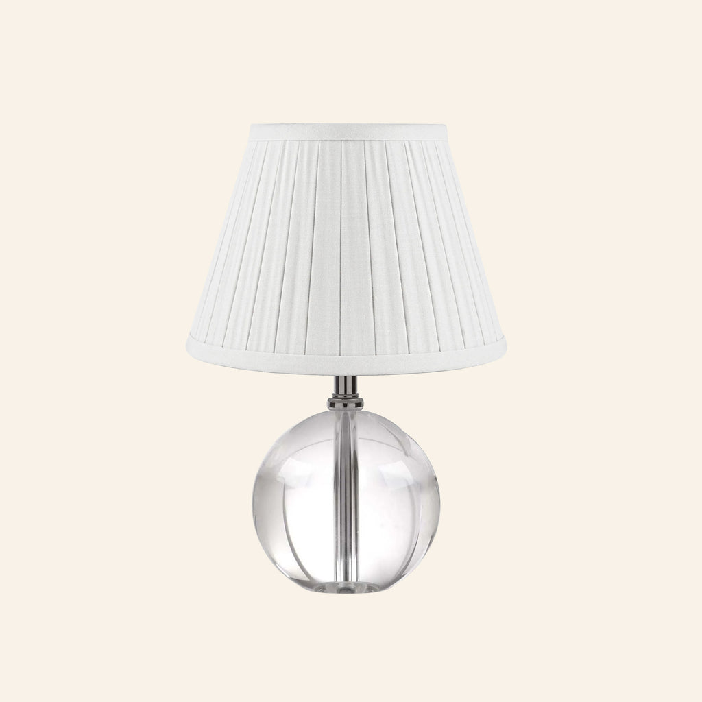 14” Jane Glass Globe Mini Table Lamp by Kevin Francis Design | Luxury Area Rugs & Home Decor