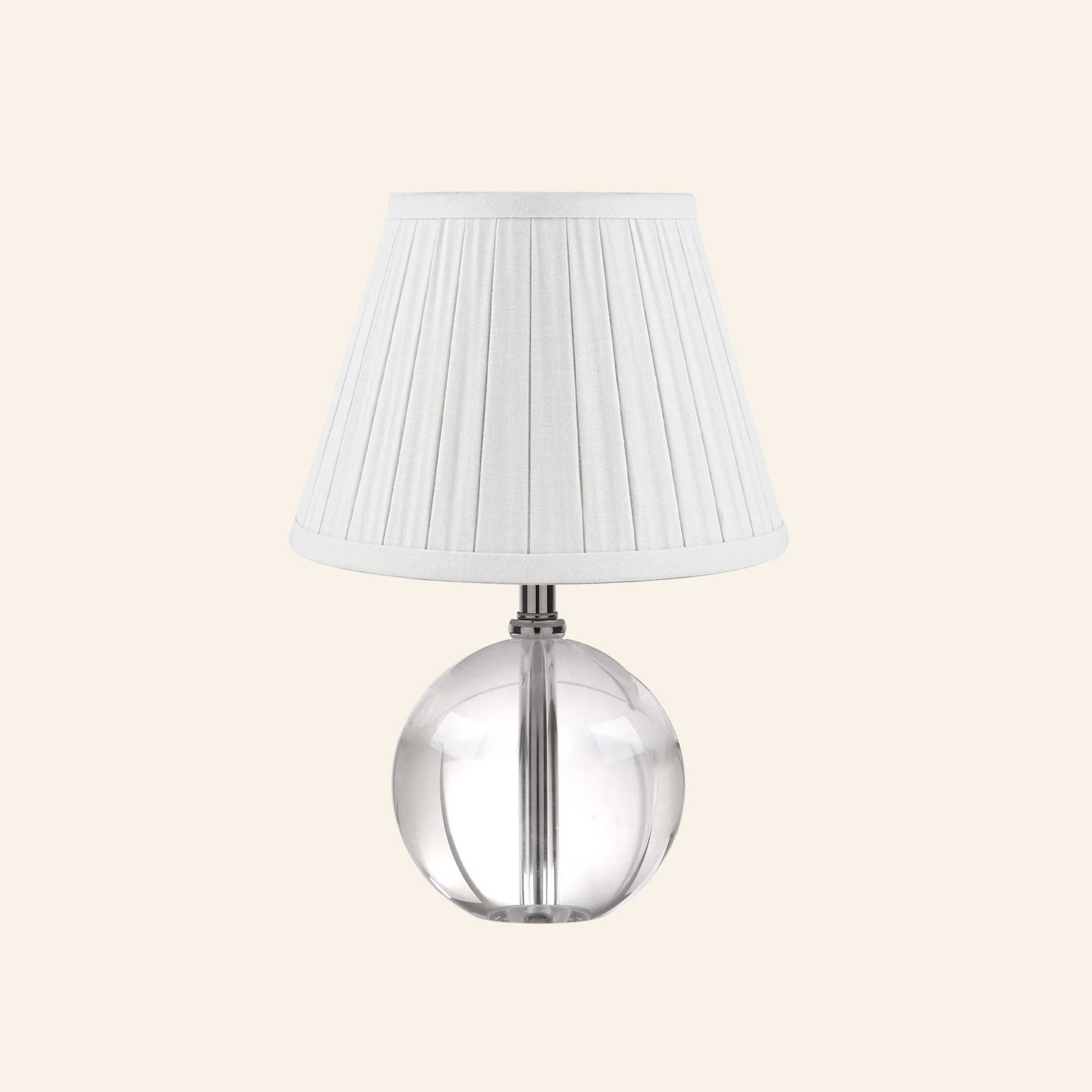 14” Jane Glass Globe Mini Table Lamp by Kevin Francis Design | Luxury Area Rugs & Home Decor
