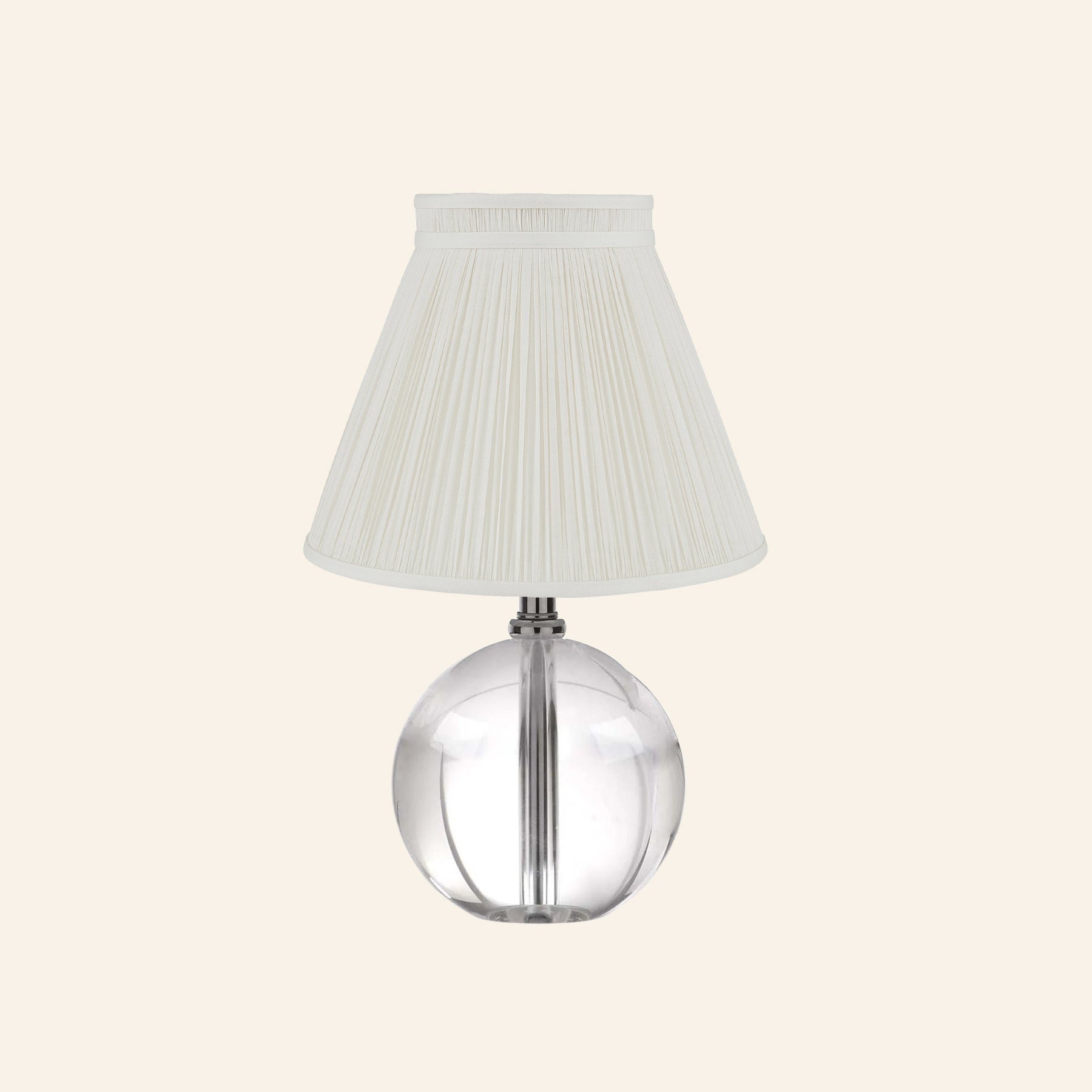 14” Jane Glass Globe Mini Table Lamp by Kevin Francis Design | Luxury Area Rugs & Home Decor