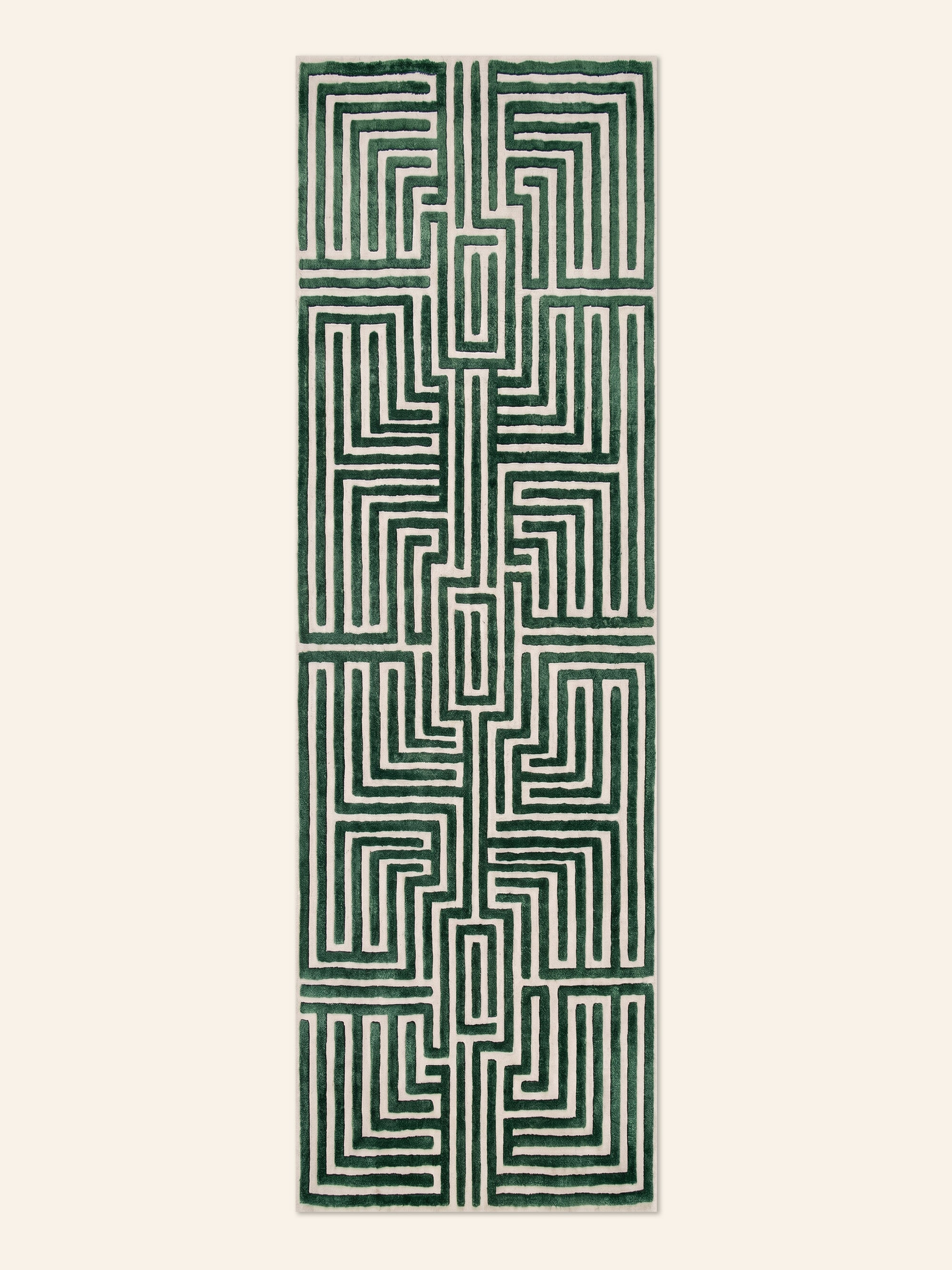 Knossos Hand-Tufted Maze Rug