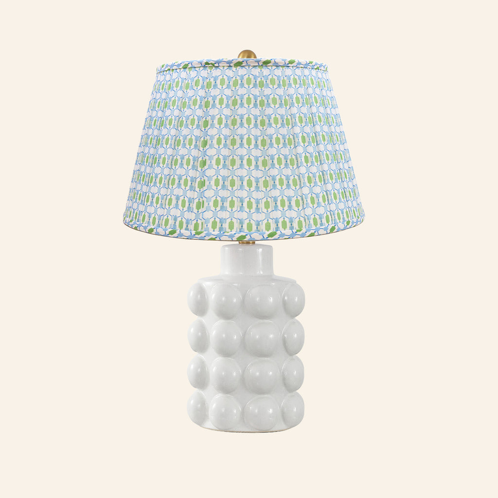 24” Matilda White Bubble Ceramic Table Lamp by Kevin Francis Design | Luxury Area Rugs & Home Decor