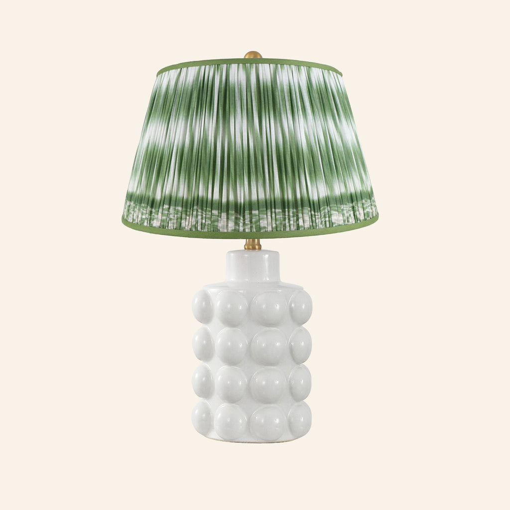 24” Matilda White Bubble Ceramic Table Lamp by Kevin Francis Design | Luxury Area Rugs & Home Decor