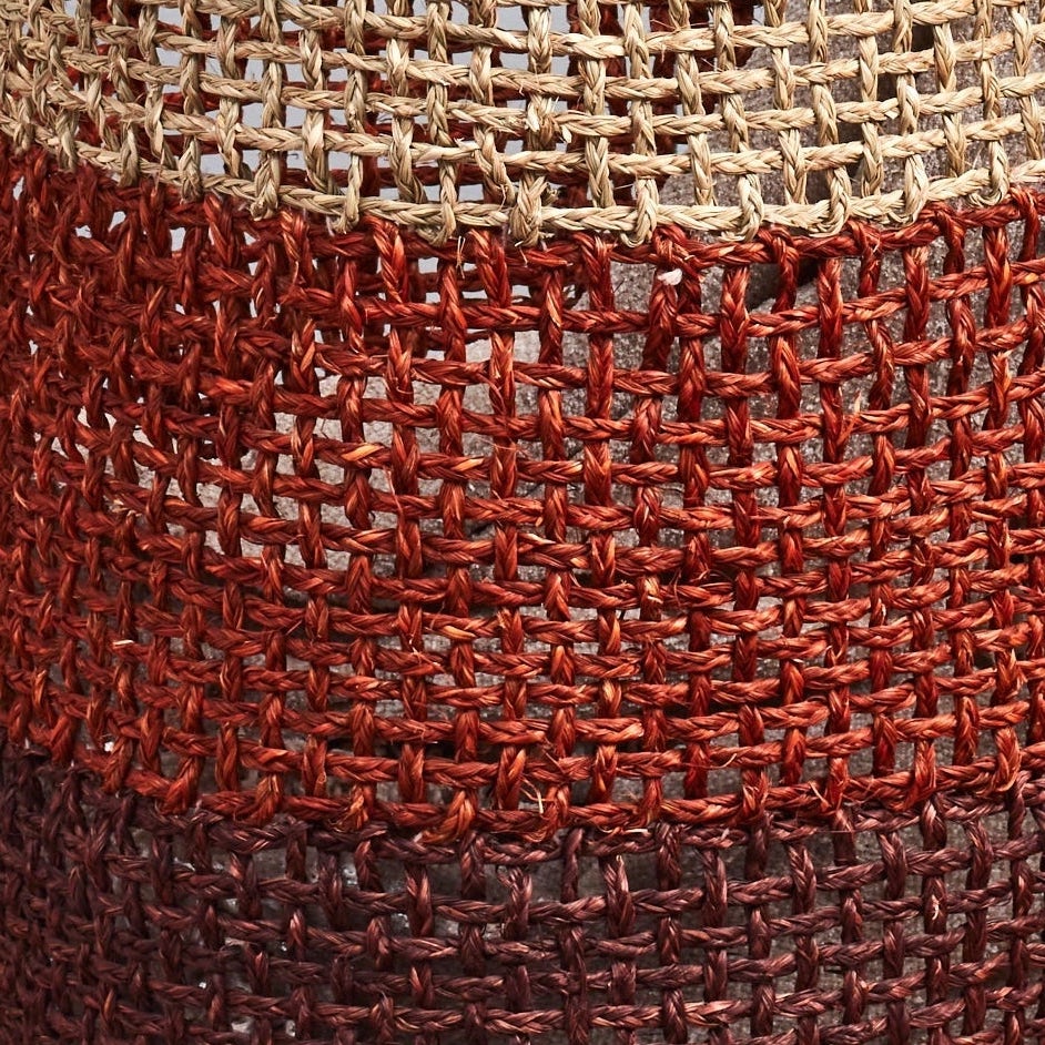 Babui Handwoven Laundry Basket (Brown) by Kevin Francis Design | Luxury Area Rugs & Home Decor