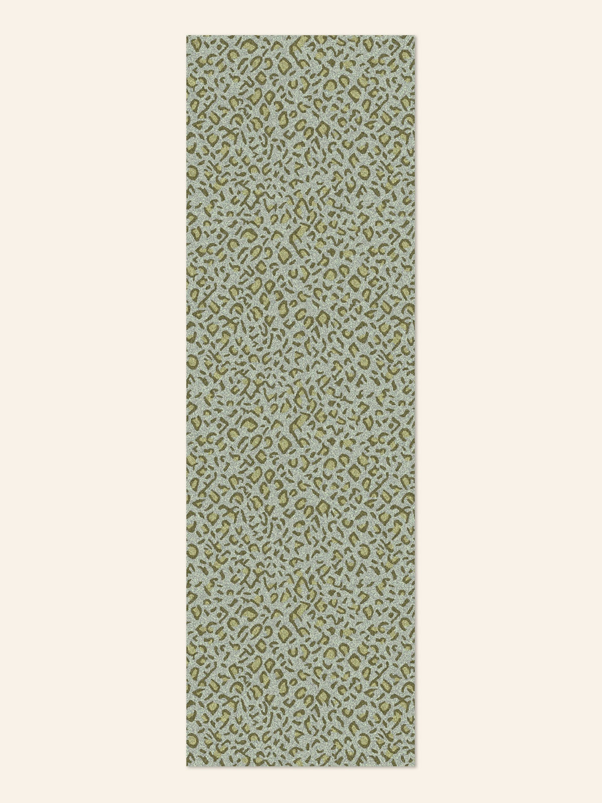 Green Panthera Spotted Leopard Performance Runner Rug by Kevin Francis Design