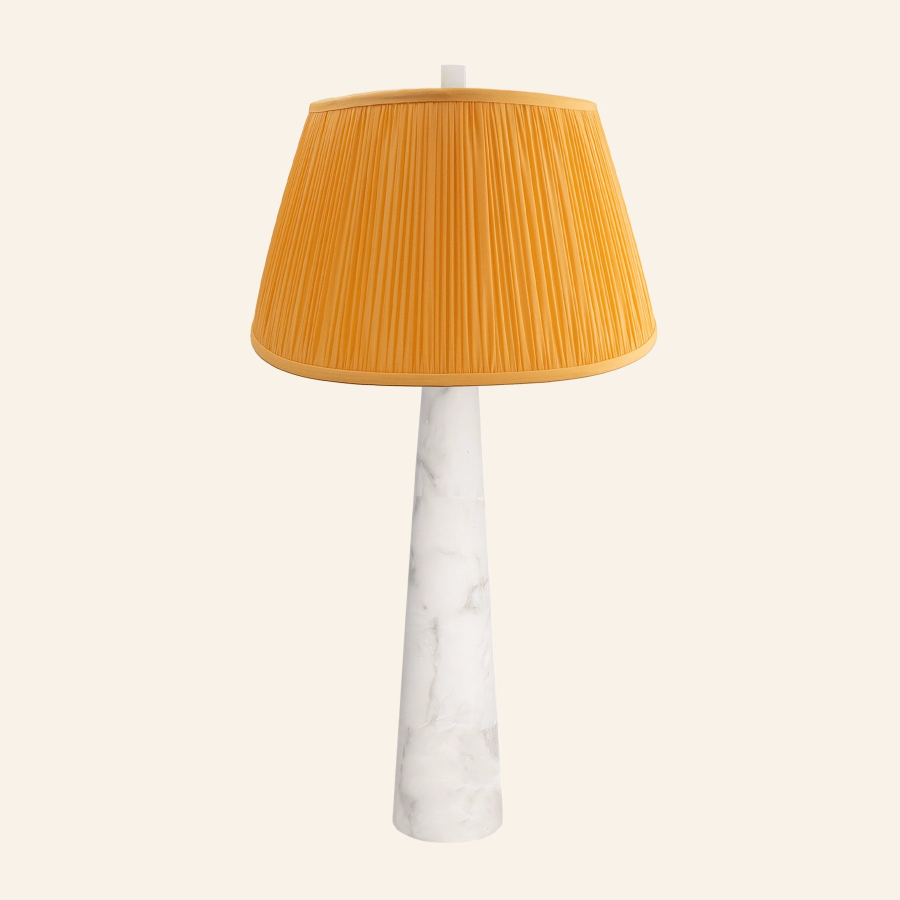 30” Florence Alabaster Pillar Stone Table Lamp by Kevin Francis Design | Luxury Area Rugs & Home Decor