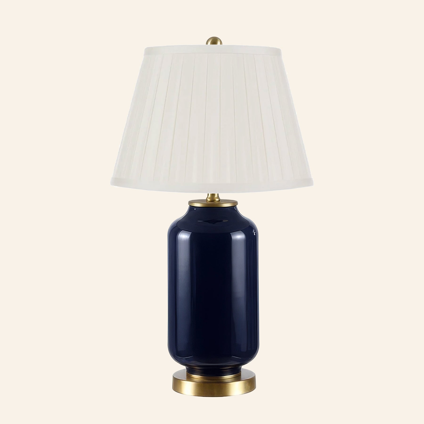26” Penelope Navy Blue Table Lamp by Kevin Francis Design | Luxury Area Rugs & Home Decor