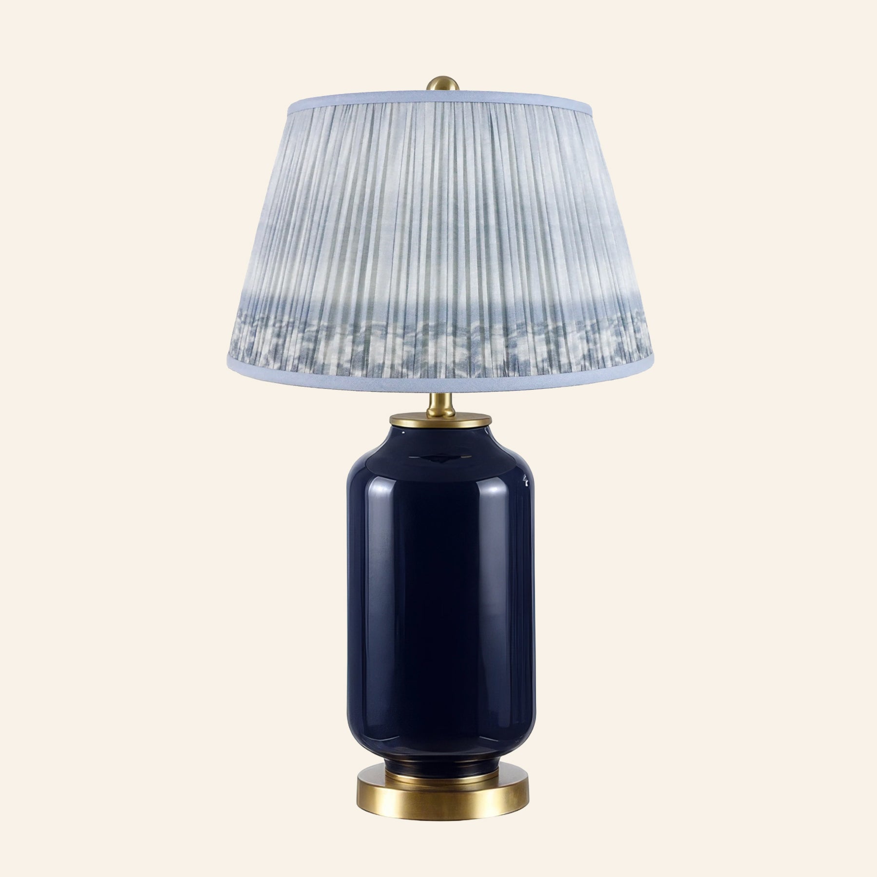 26” Penelope Navy Blue Table Lamp by Kevin Francis Design | Luxury Area Rugs & Home Decor