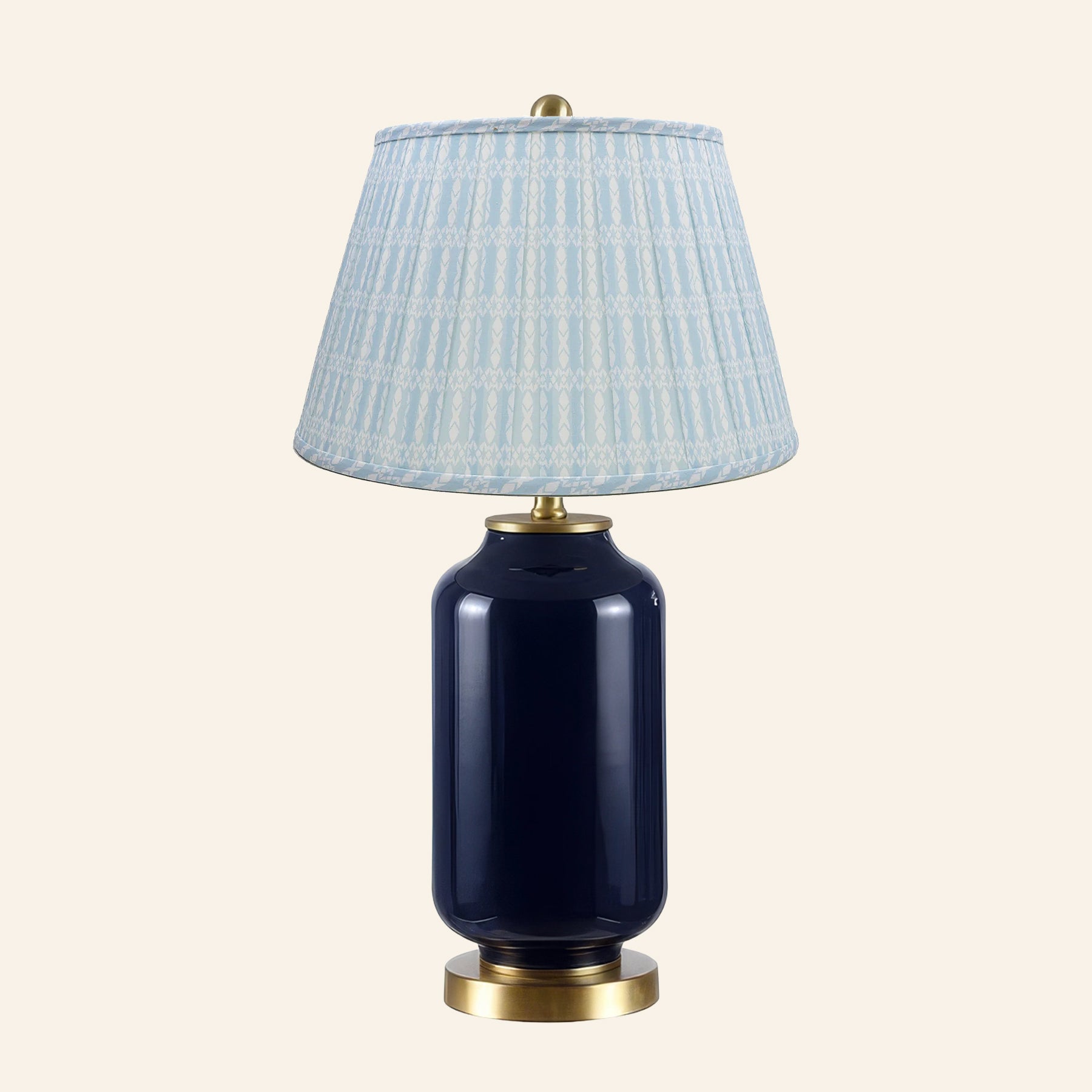 26” Penelope Navy Blue Table Lamp by Kevin Francis Design | Luxury Area Rugs & Home Decor