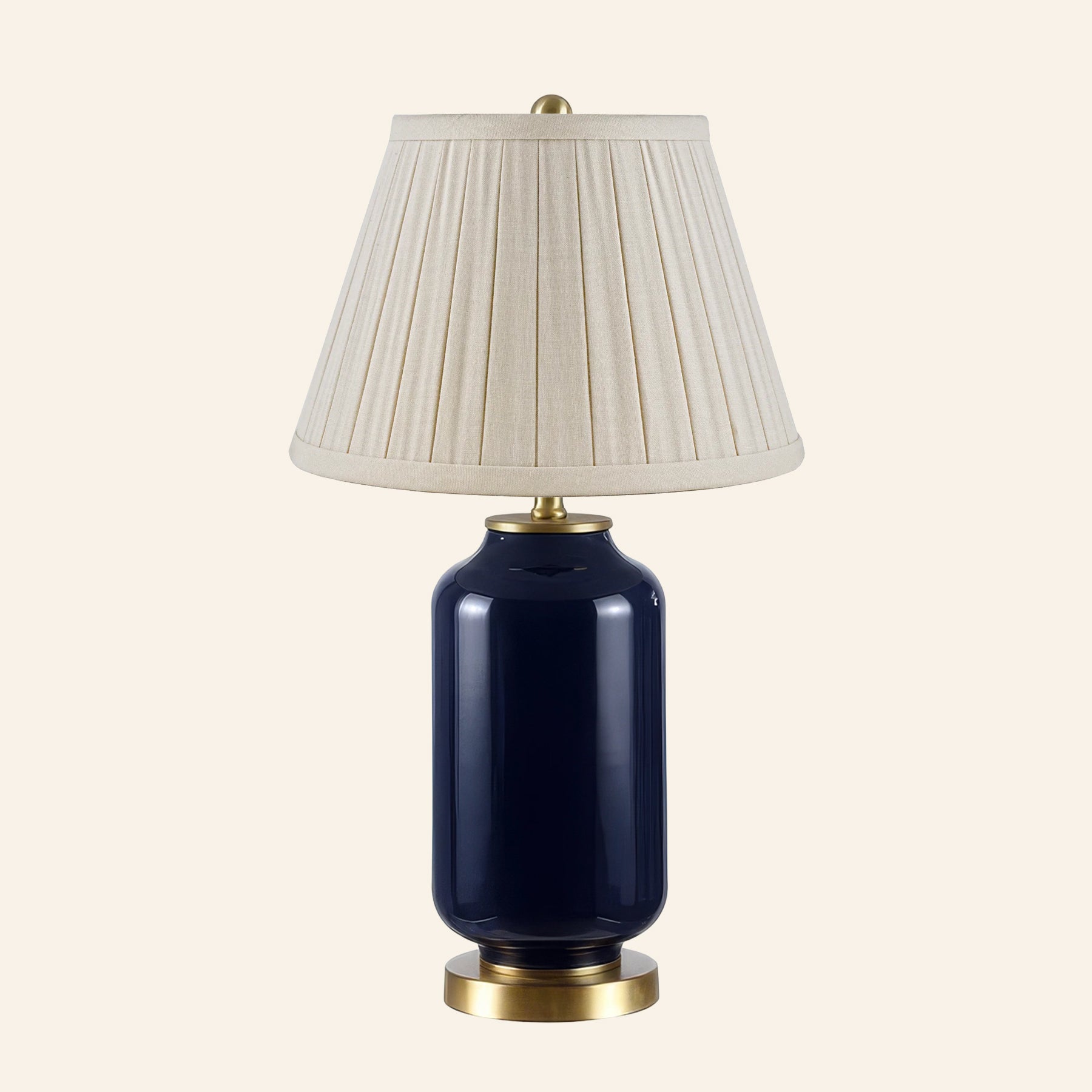 26” Penelope Navy Blue Table Lamp by Kevin Francis Design | Luxury Area Rugs & Home Decor