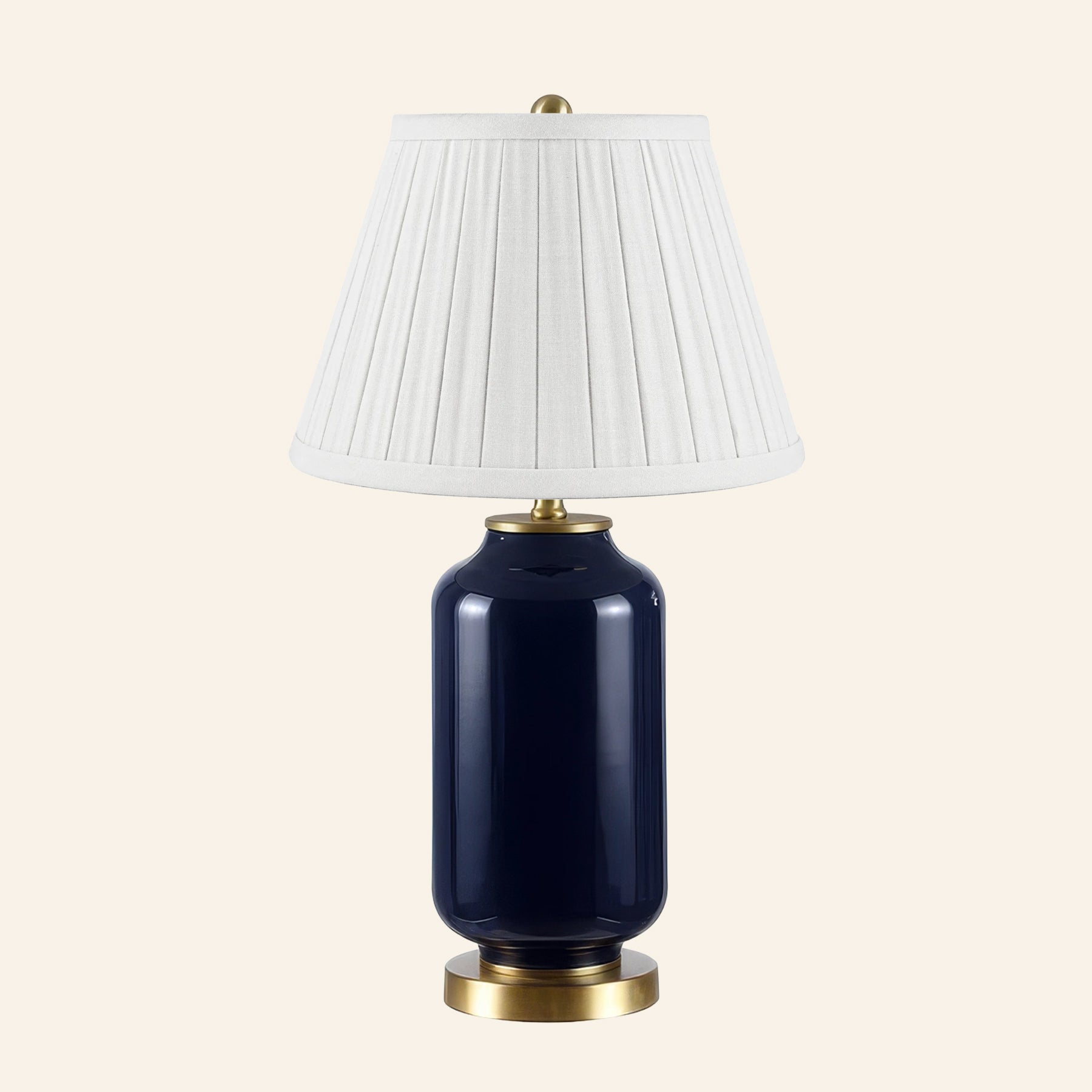 26” Penelope Navy Blue Table Lamp by Kevin Francis Design | Luxury Area Rugs & Home Decor