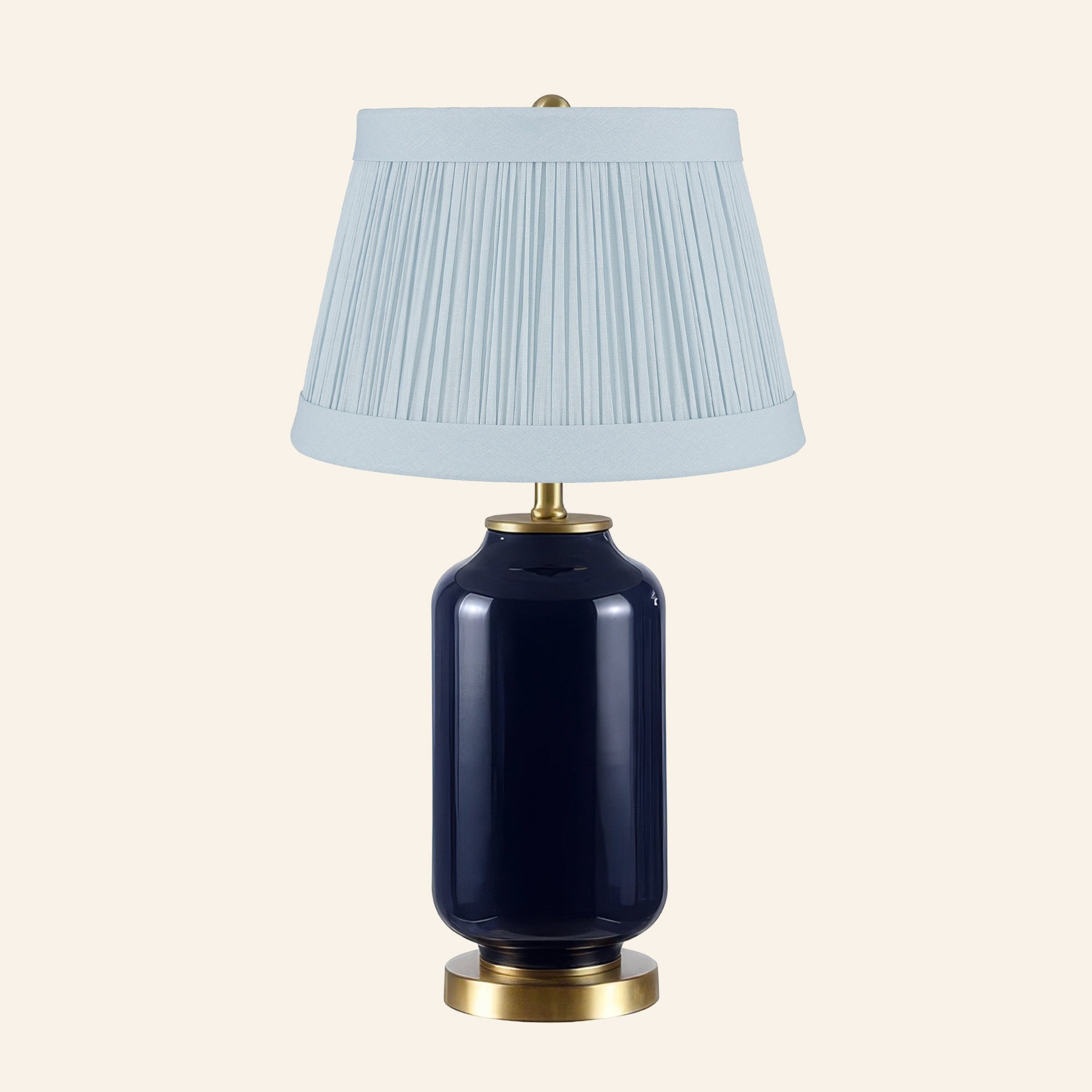 26” Penelope Navy Blue Table Lamp by Kevin Francis Design | Luxury Area Rugs & Home Decor