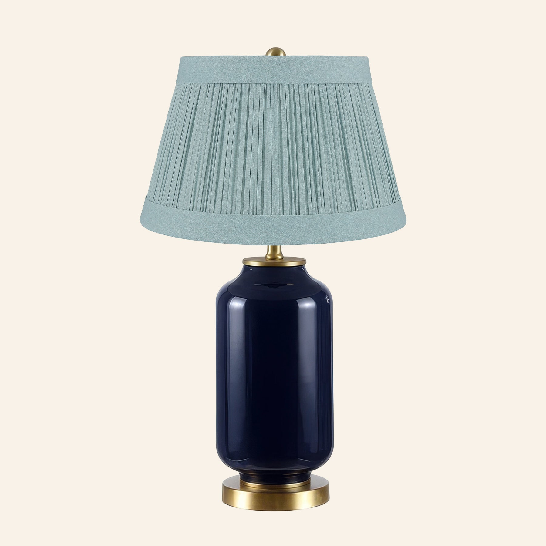 26” Penelope Navy Blue Table Lamp by Kevin Francis Design | Luxury Area Rugs & Home Decor