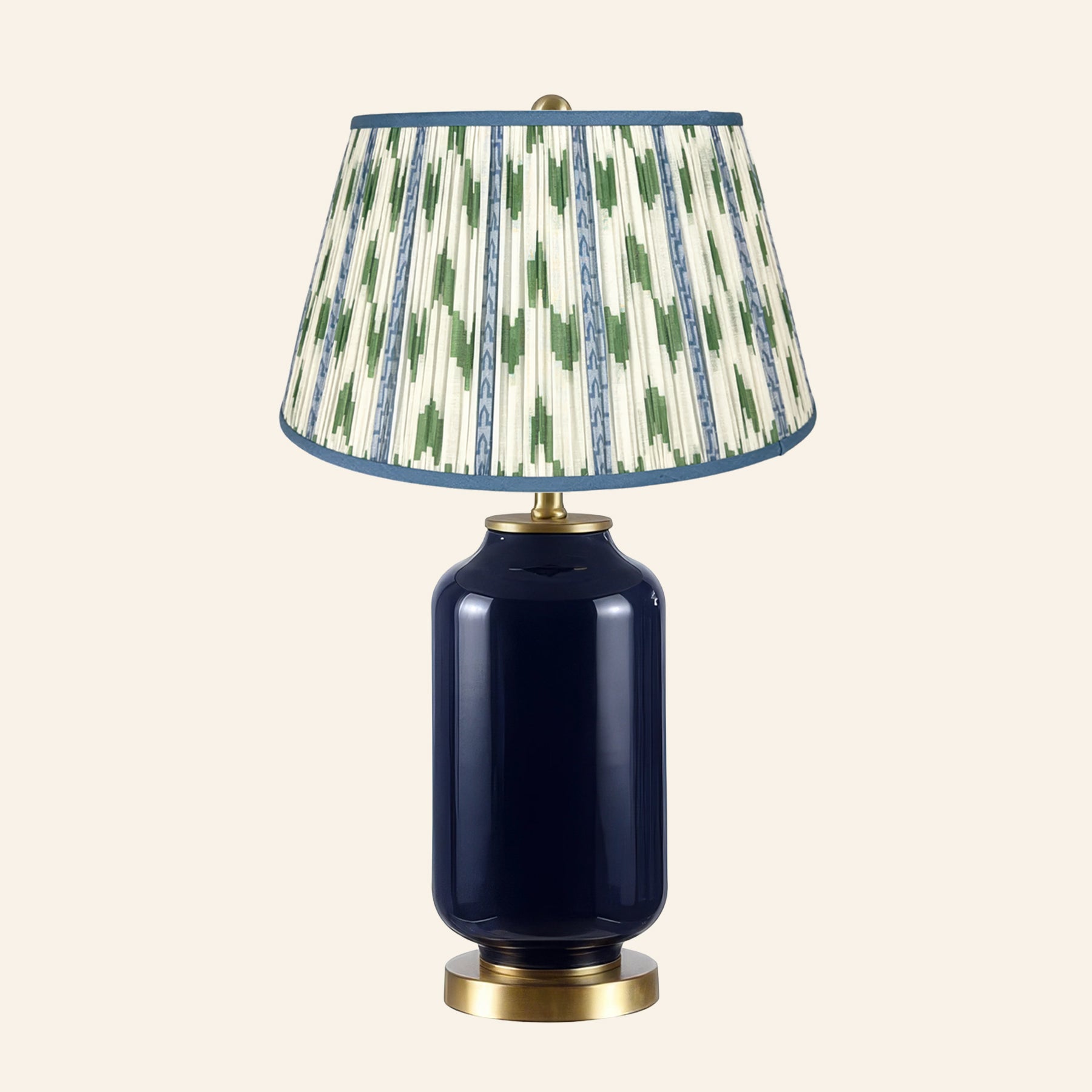 26” Penelope Navy Blue Table Lamp by Kevin Francis Design | Luxury Area Rugs & Home Decor