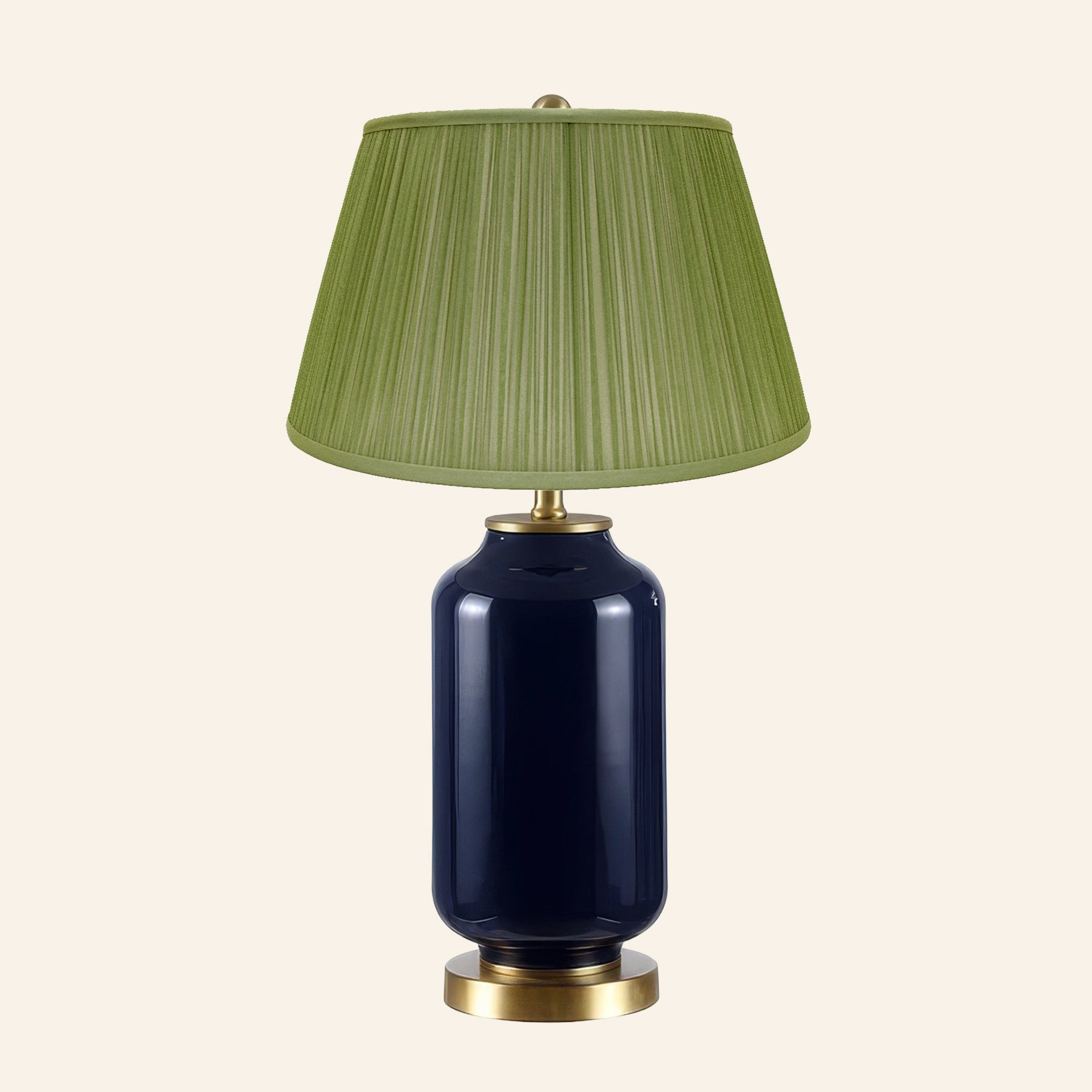 26” Penelope Navy Blue Table Lamp by Kevin Francis Design | Luxury Area Rugs & Home Decor