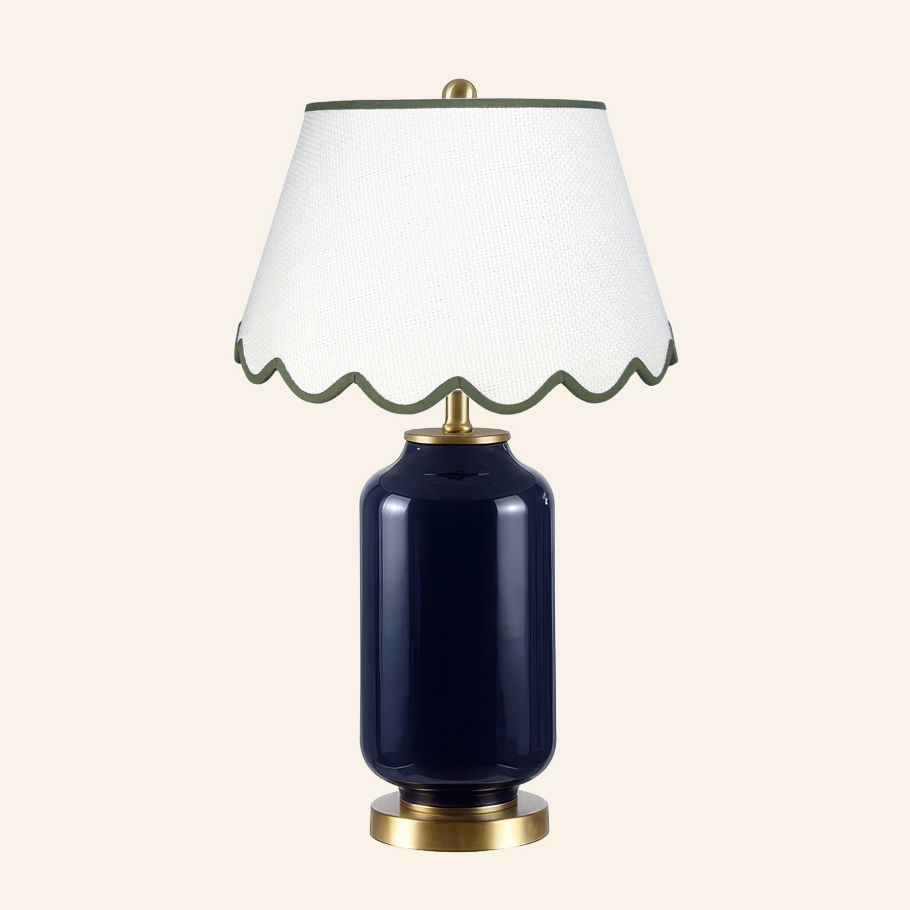 26” Penelope Navy Blue Table Lamp by Kevin Francis Design | Luxury Area Rugs & Home Decor