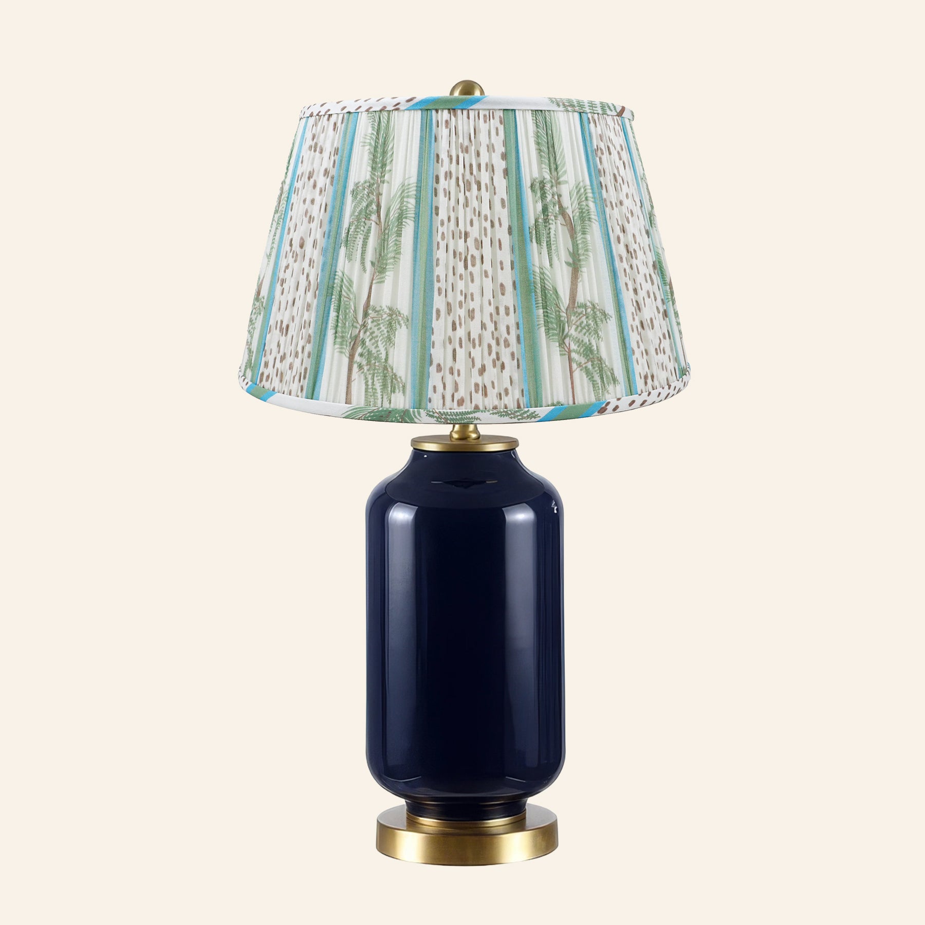 26” Penelope Navy Blue Table Lamp by Kevin Francis Design | Luxury Area Rugs & Home Decor