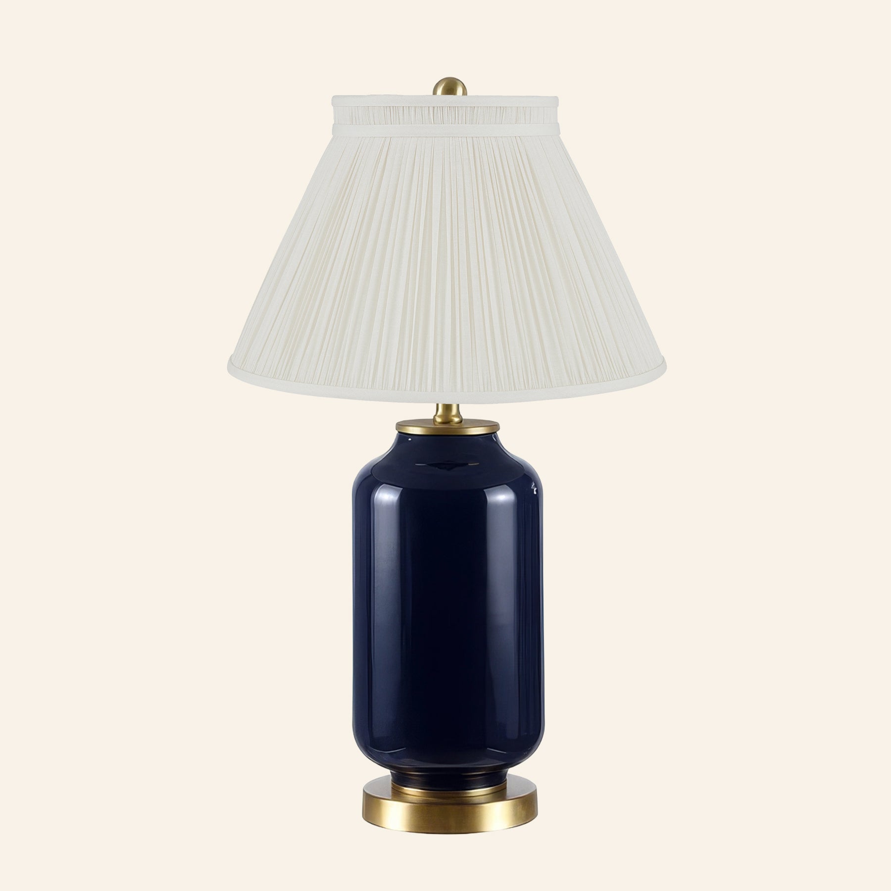 26” Penelope Navy Blue Table Lamp by Kevin Francis Design | Luxury Area Rugs & Home Decor
