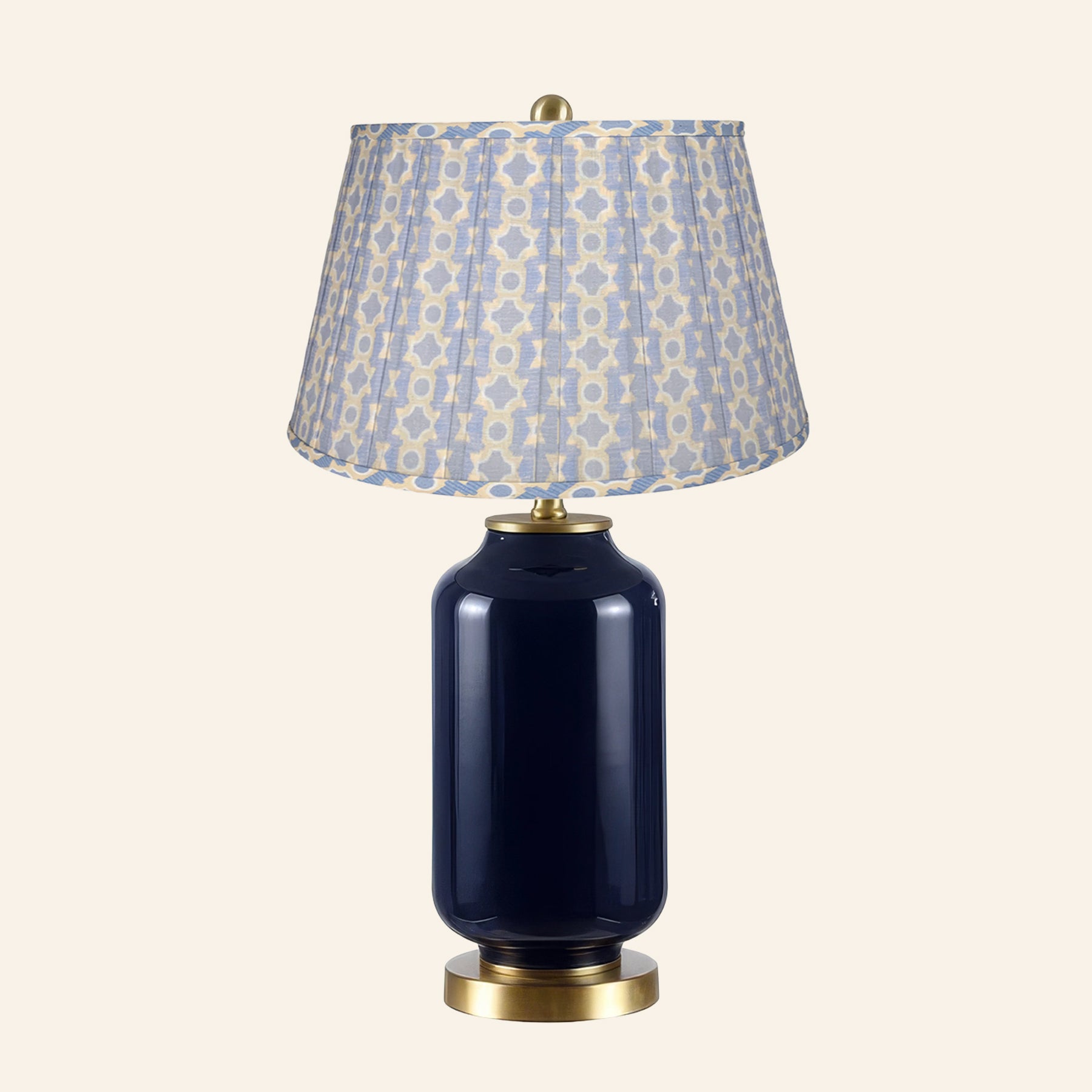 26” Penelope Navy Blue Table Lamp by Kevin Francis Design | Luxury Area Rugs & Home Decor