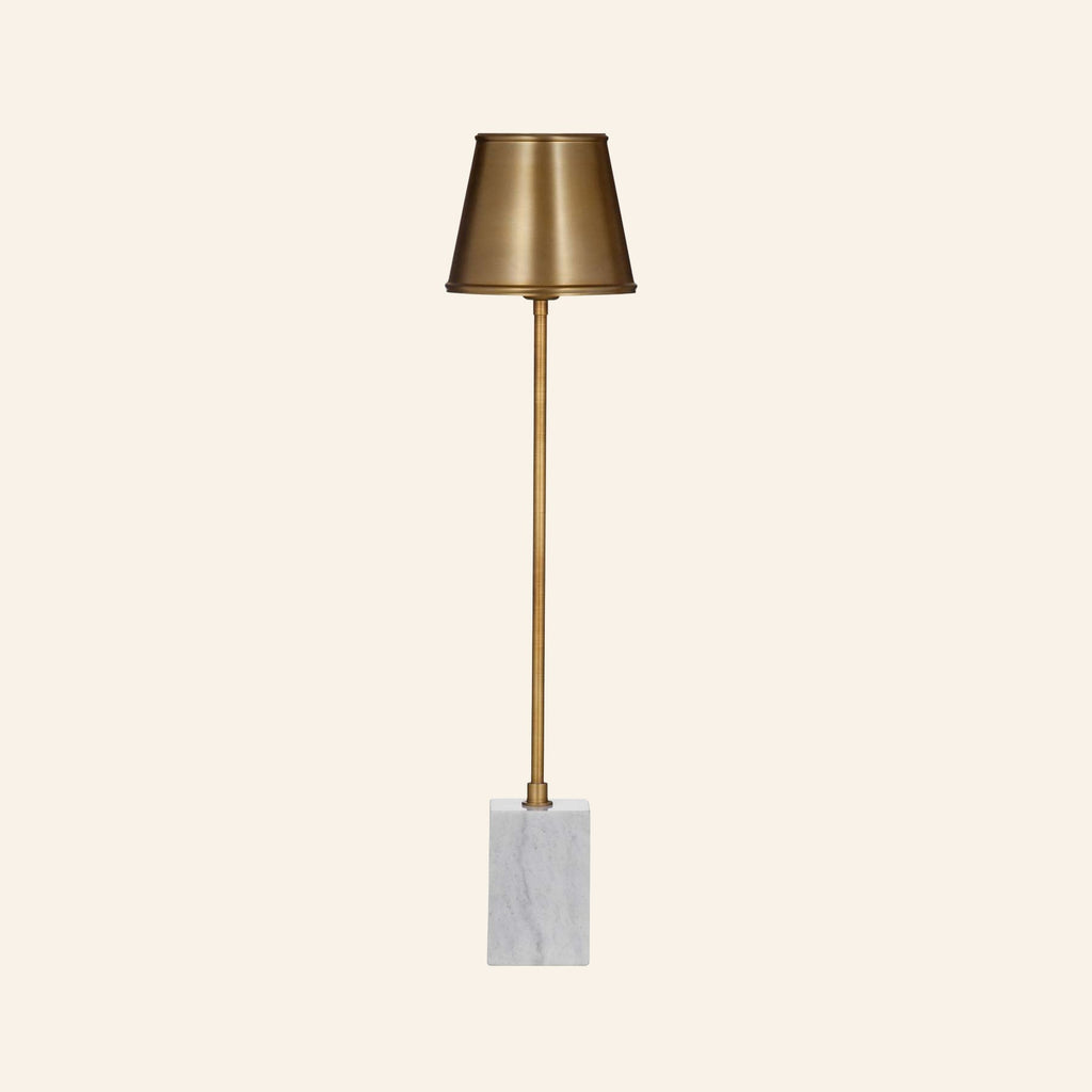 32 inch Philippa gold and marble buffet lamp