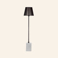 33 inch Philippa gunmetal and marble buffet lamp