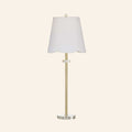33 inch Rosalind gold and acrylic buffet lamp with scalloped shade