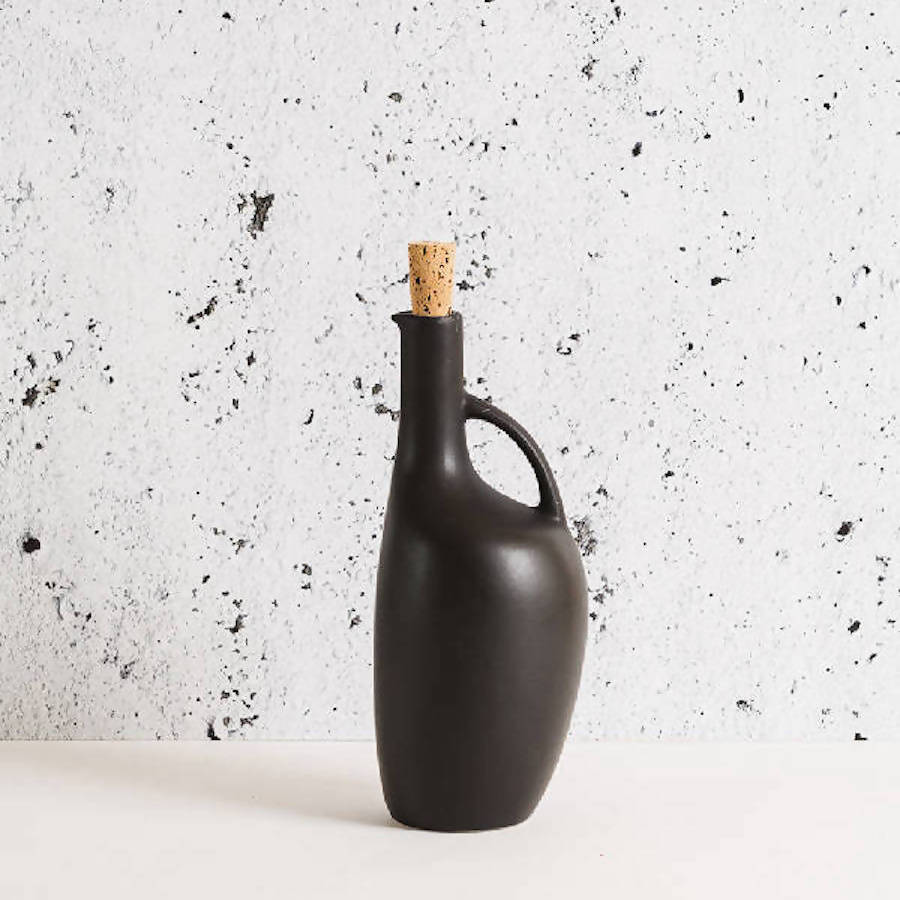 Canard Stoneware Olive Oil Bottle by Kevin Francis Design | Luxury Area Rugs & Home Decor