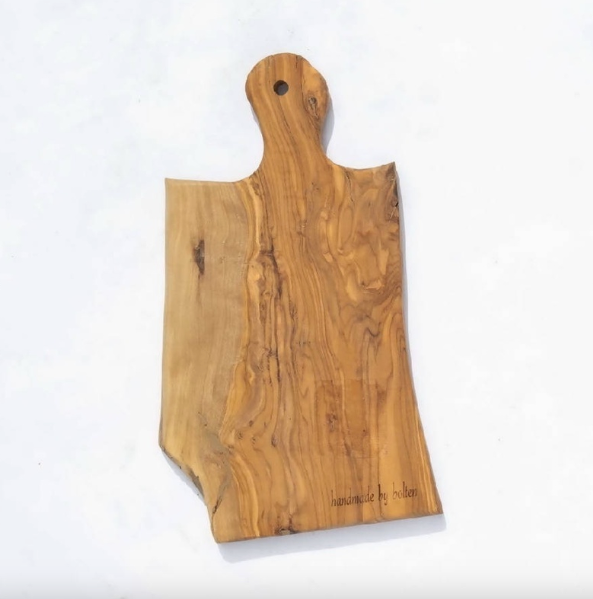 Raw Edge Organic Olive Wood Cutting Board by Kevin Francis Design | Luxury Area Rugs & Home Decor