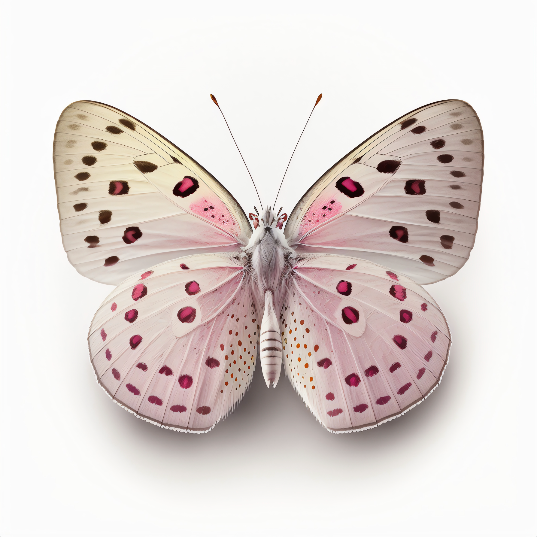 Pink Butterfly Shadow Box Fine Art Print