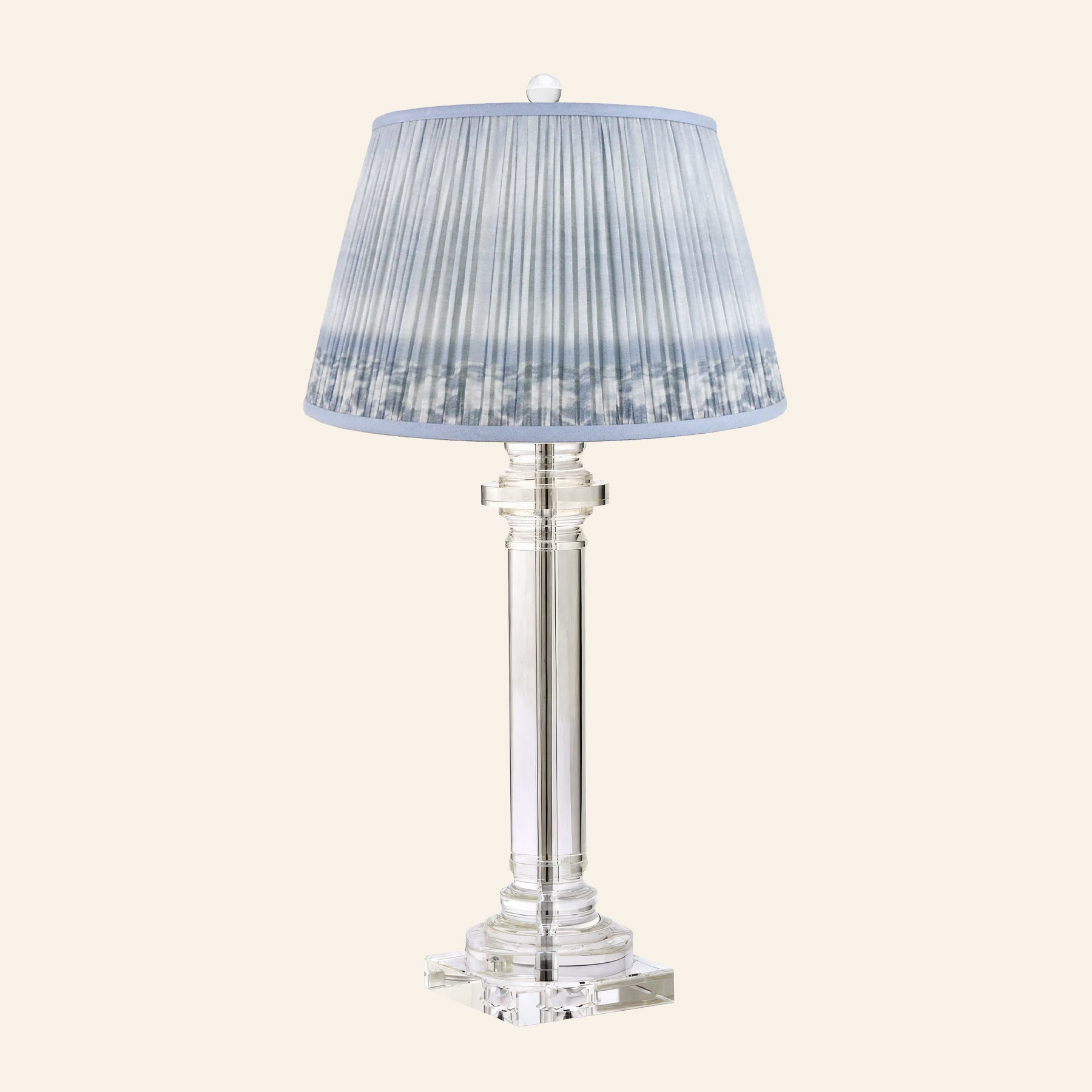 30” Theodora Crystal Column Table Lamp by Kevin Francis Design | Luxury Area Rugs & Home Decor