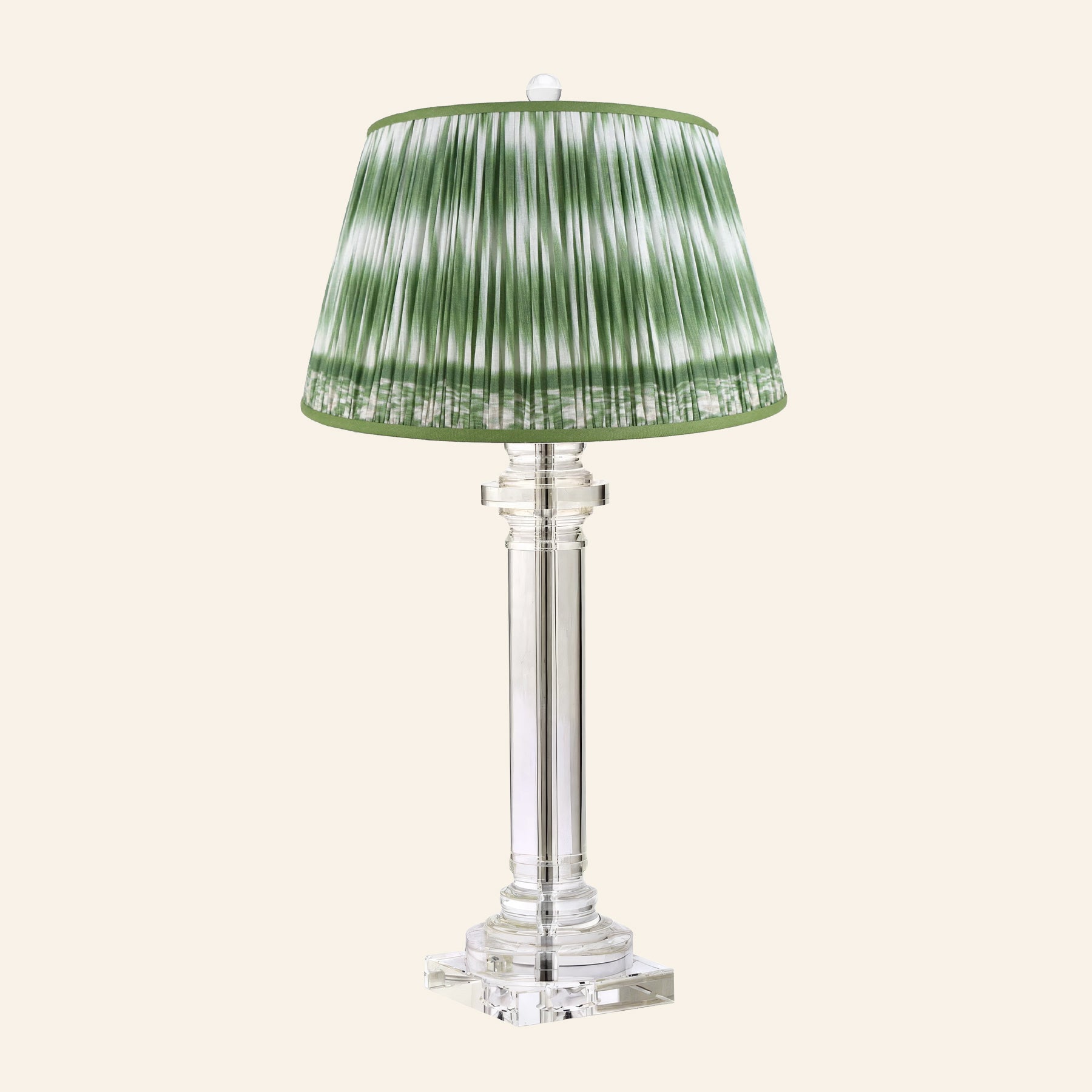 30” Theodora Crystal Column Table Lamp by Kevin Francis Design | Luxury Area Rugs & Home Decor