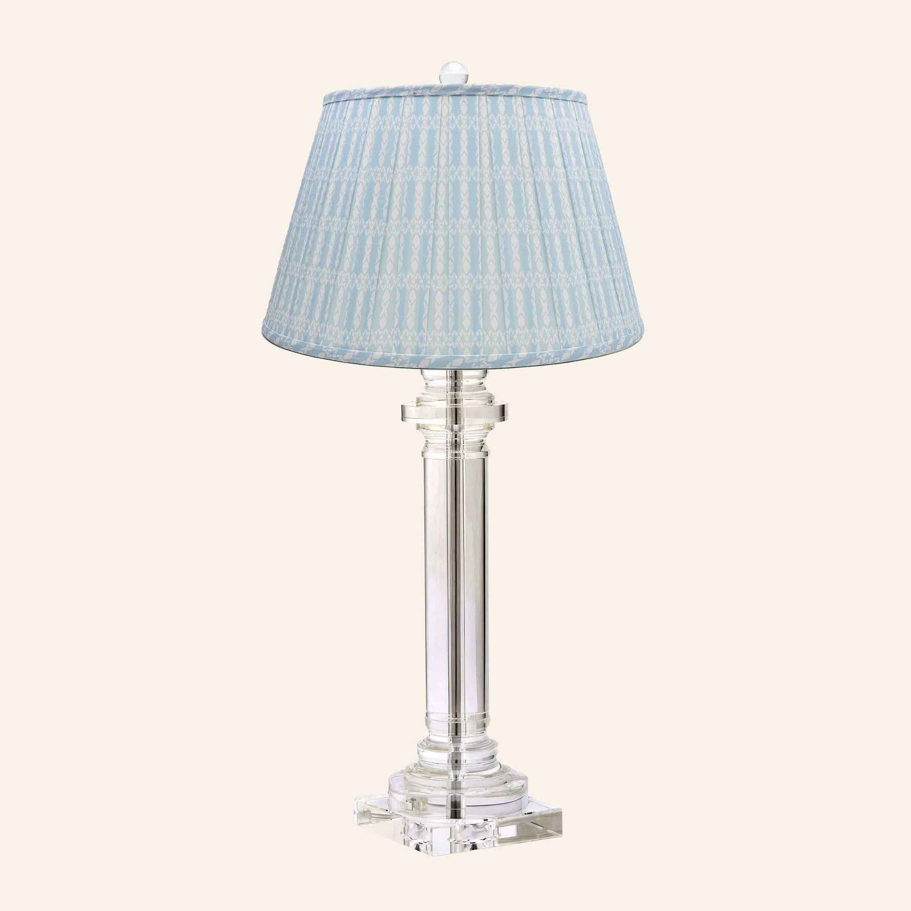 30” Theodora Crystal Column Table Lamp by Kevin Francis Design | Luxury Area Rugs & Home Decor