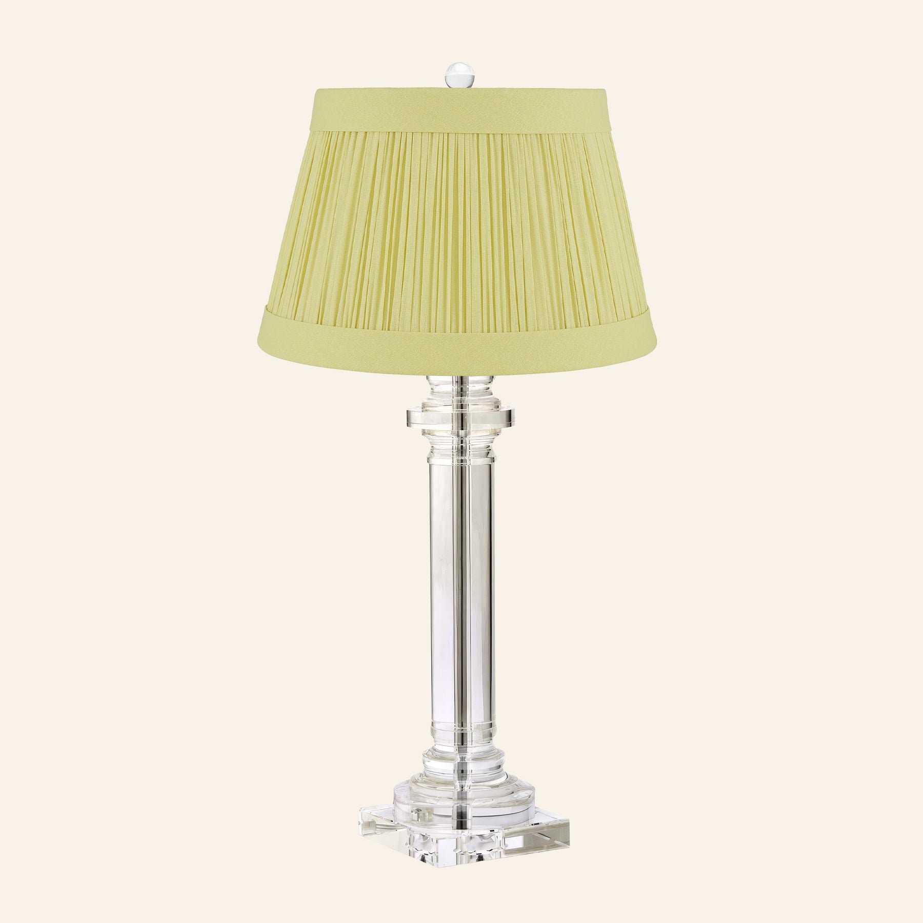 30” Theodora Crystal Column Table Lamp by Kevin Francis Design | Luxury Area Rugs & Home Decor