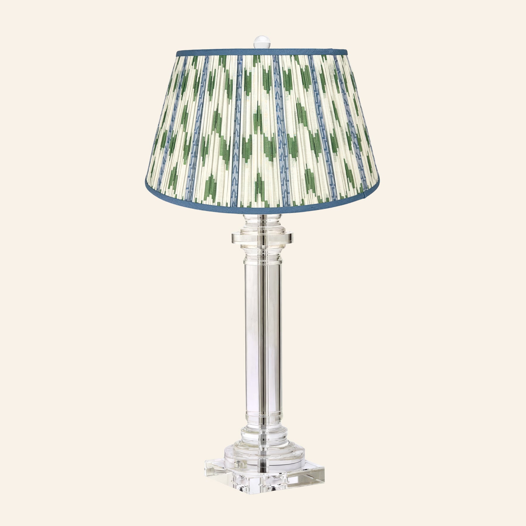 30” Theodora Crystal Column Table Lamp