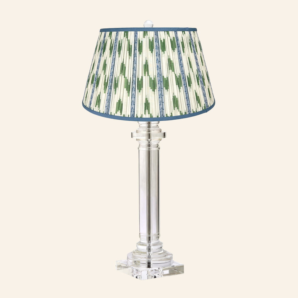30” Theodora Crystal Column Table Lamp by Kevin Francis Design | Luxury Area Rugs & Home Decor