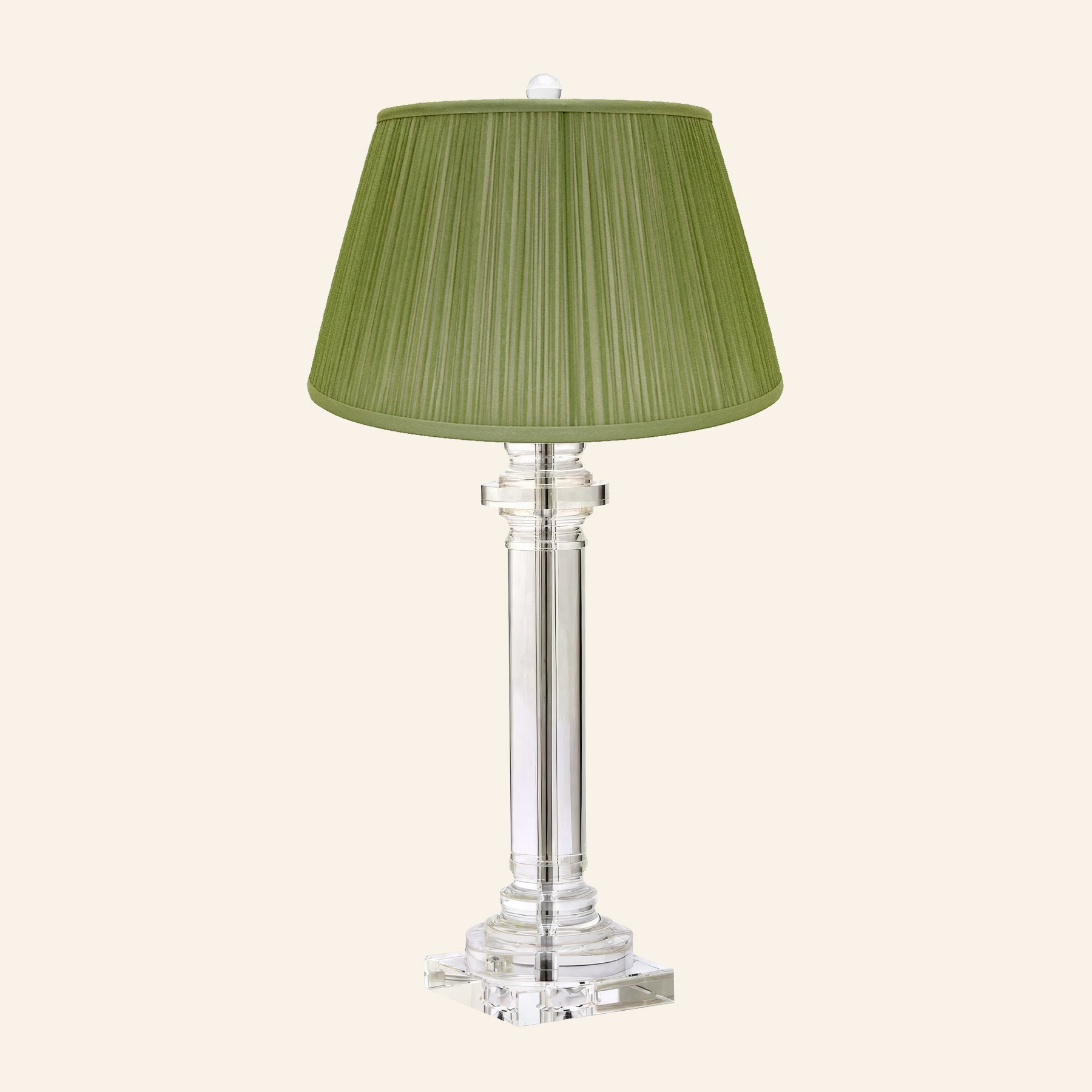 30” Theodora Crystal Column Table Lamp by Kevin Francis Design | Luxury Area Rugs & Home Decor