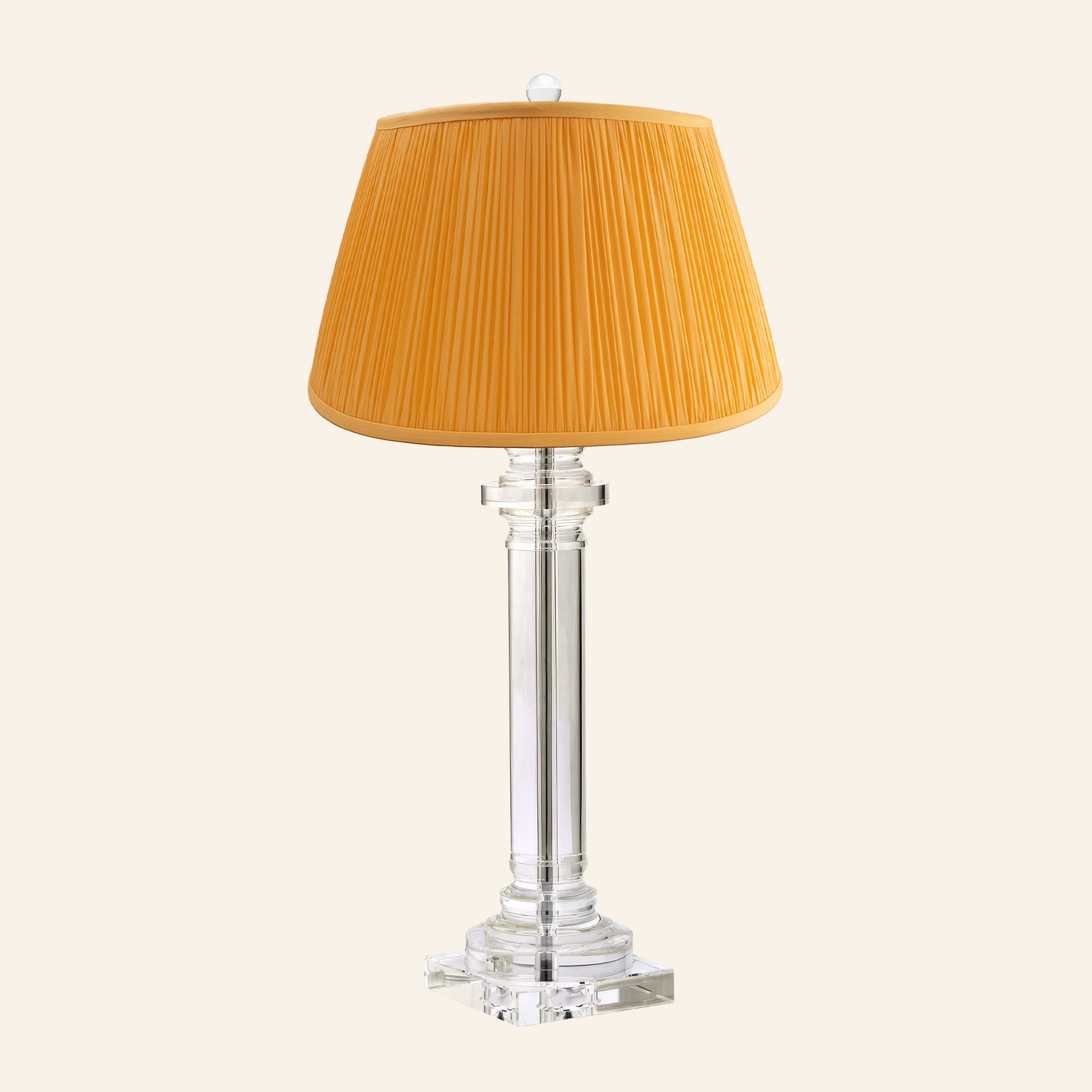 30” Theodora Crystal Column Table Lamp by Kevin Francis Design | Luxury Area Rugs & Home Decor