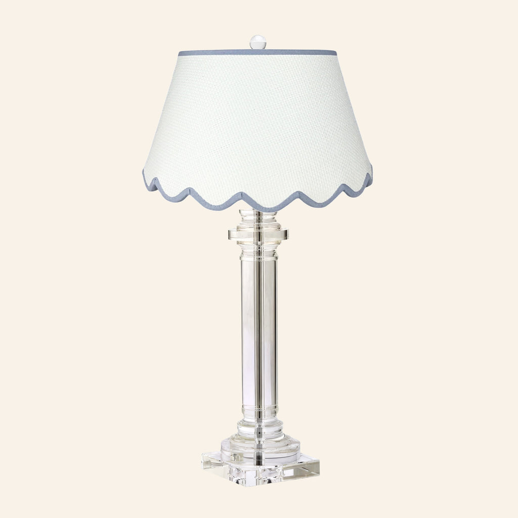 30” Theodora Crystal Column Table Lamp by Kevin Francis Design | Luxury Area Rugs & Home Decor