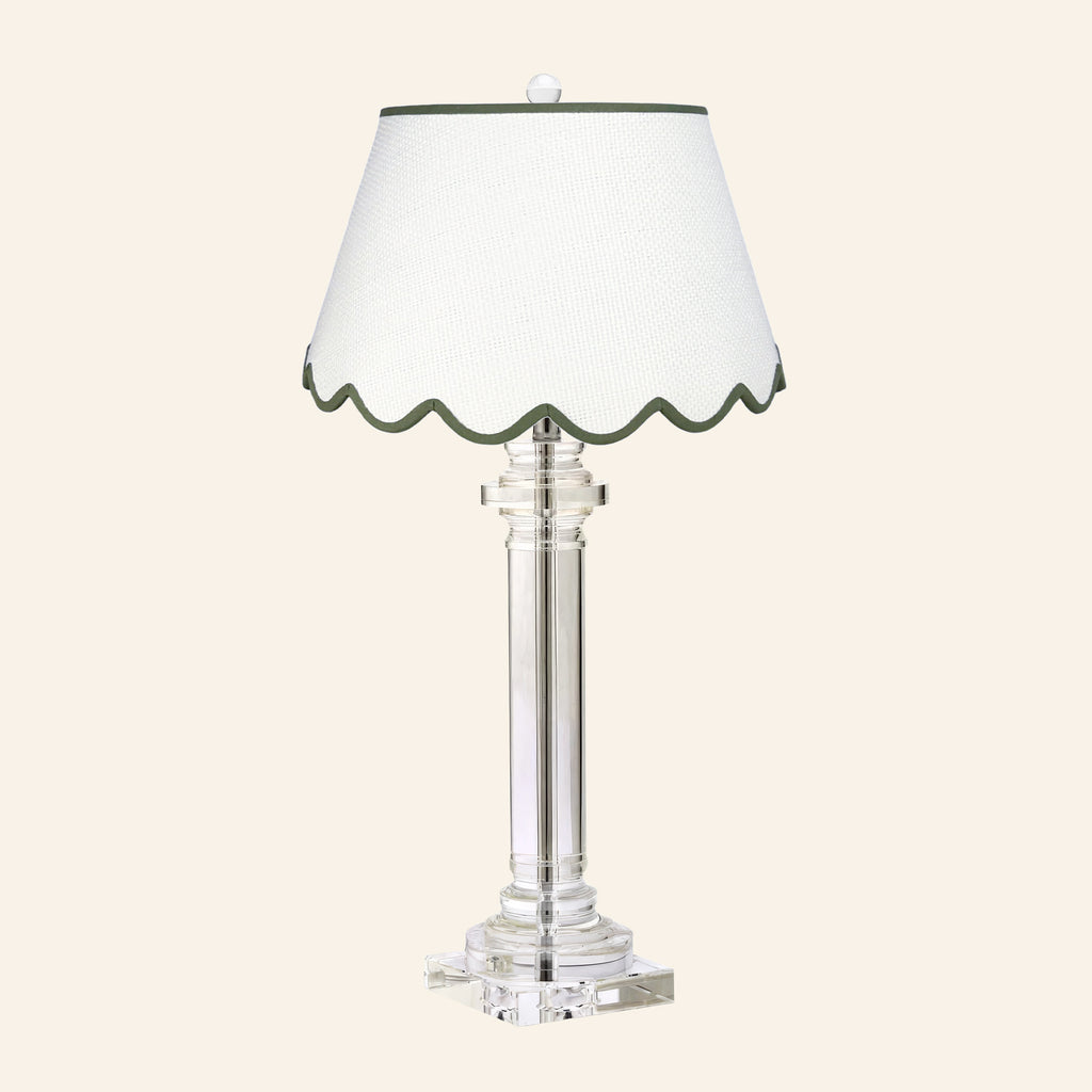 30” Theodora Crystal Column Table Lamp by Kevin Francis Design | Luxury Area Rugs & Home Decor