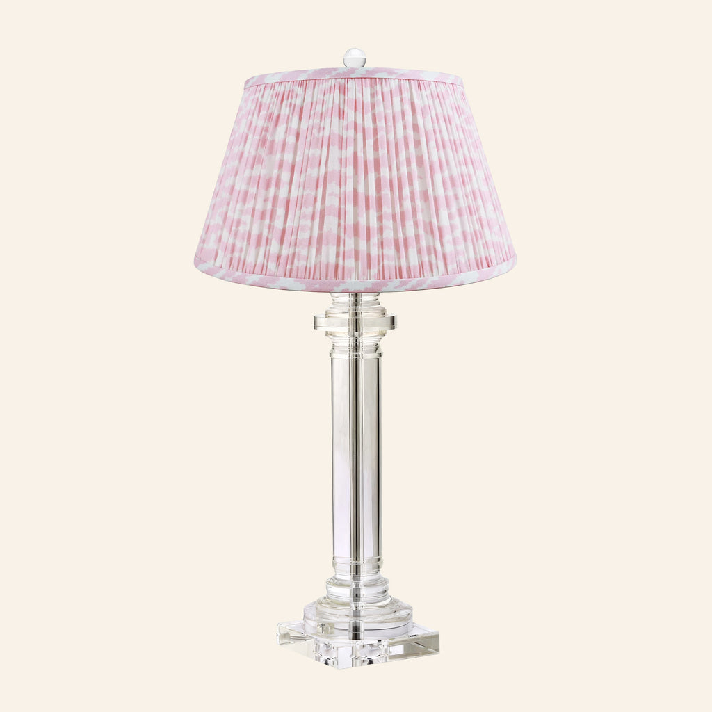 30” Theodora Crystal Column Table Lamp by Kevin Francis Design | Luxury Area Rugs & Home Decor