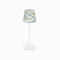 Ocean Mountain hand-marbled paper Poldina lamp shade cover by Kevin Francis Design