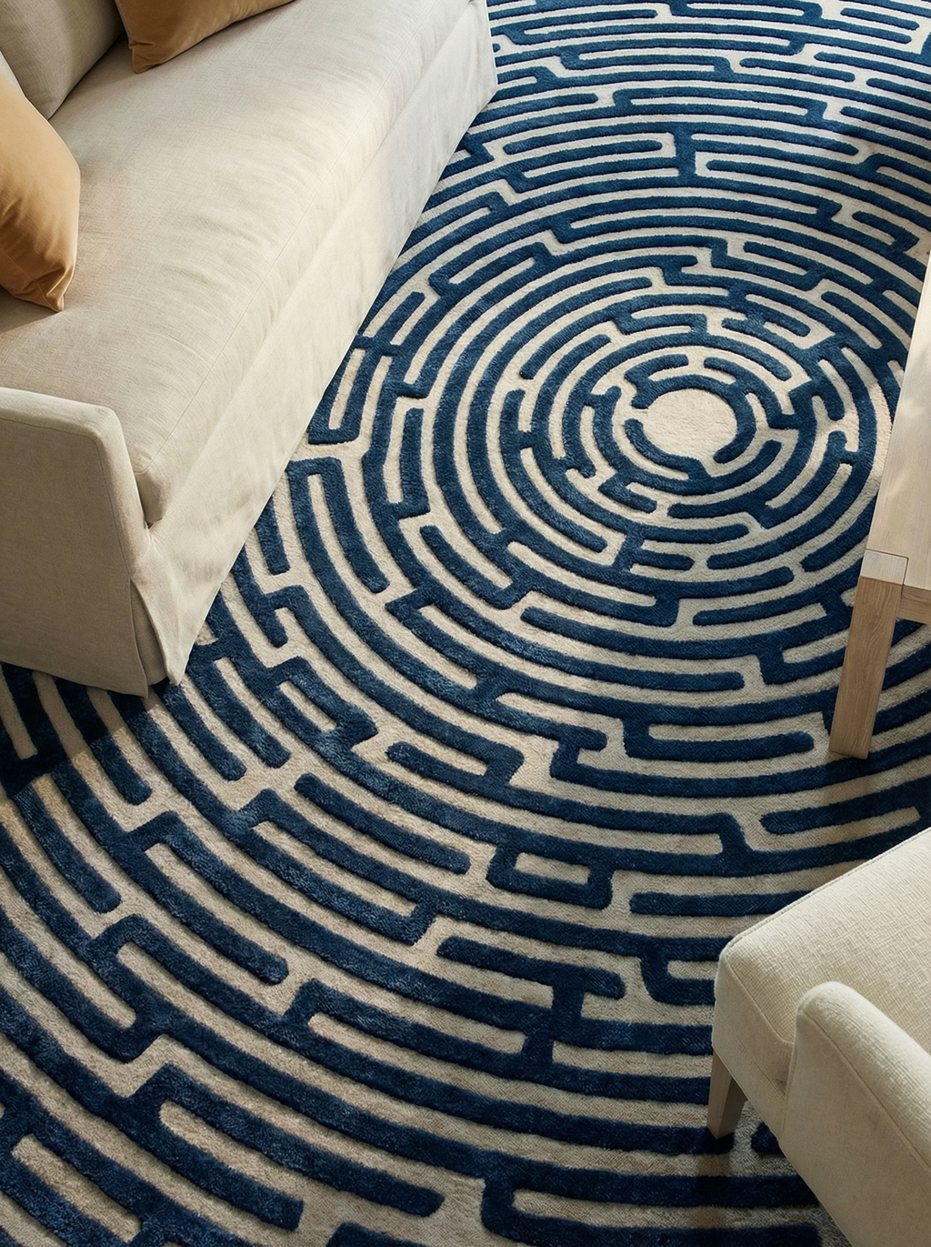 Amiens Hand-Tufted Maze Rug